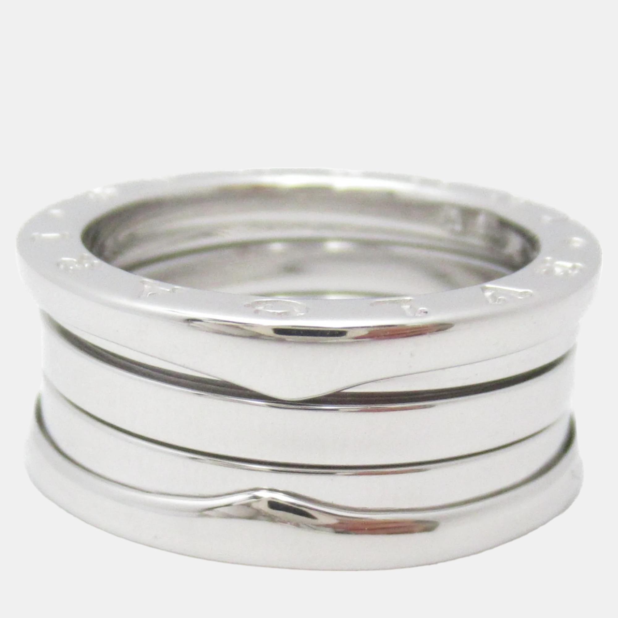 

Bvlgari 18K White Gold B.Zero1 Band Ring EU 52