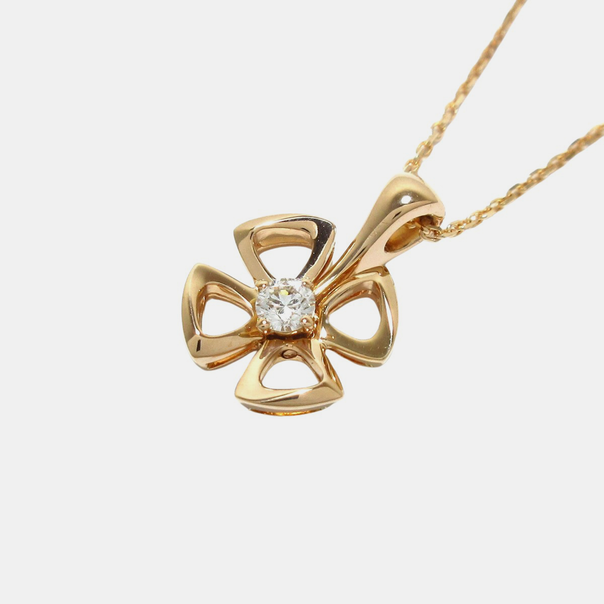 

Bvlgari 18K Rose Gold and Diamond Fiorever Pendant Necklace