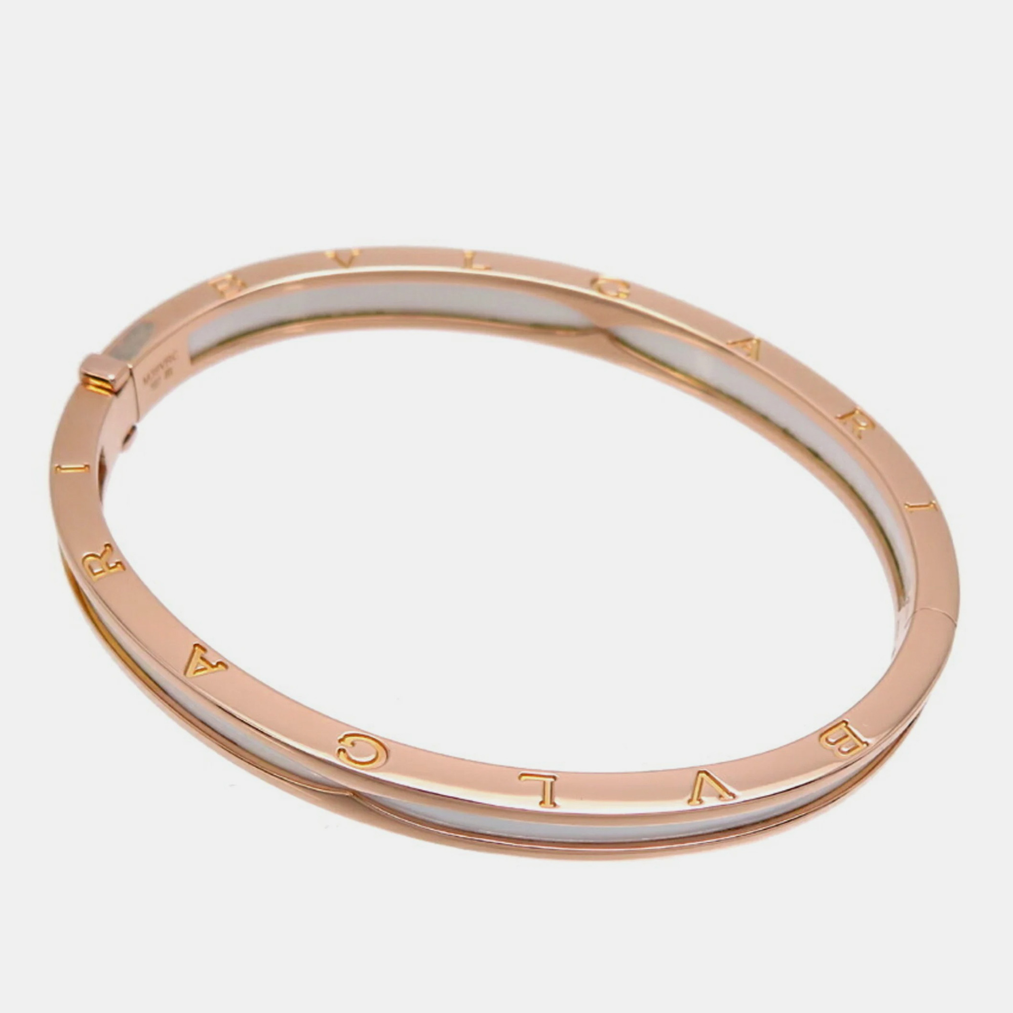 

Bvlgari 18K Rose Gold and Ceramic B.Zero1 Bangle Bracelet