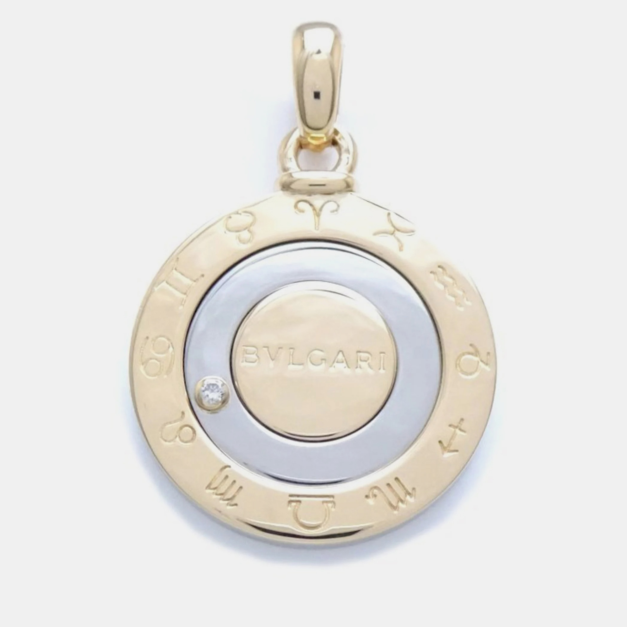 

Bvlgari 18K Yellow Gold and Dimaond Horoscope Pendant