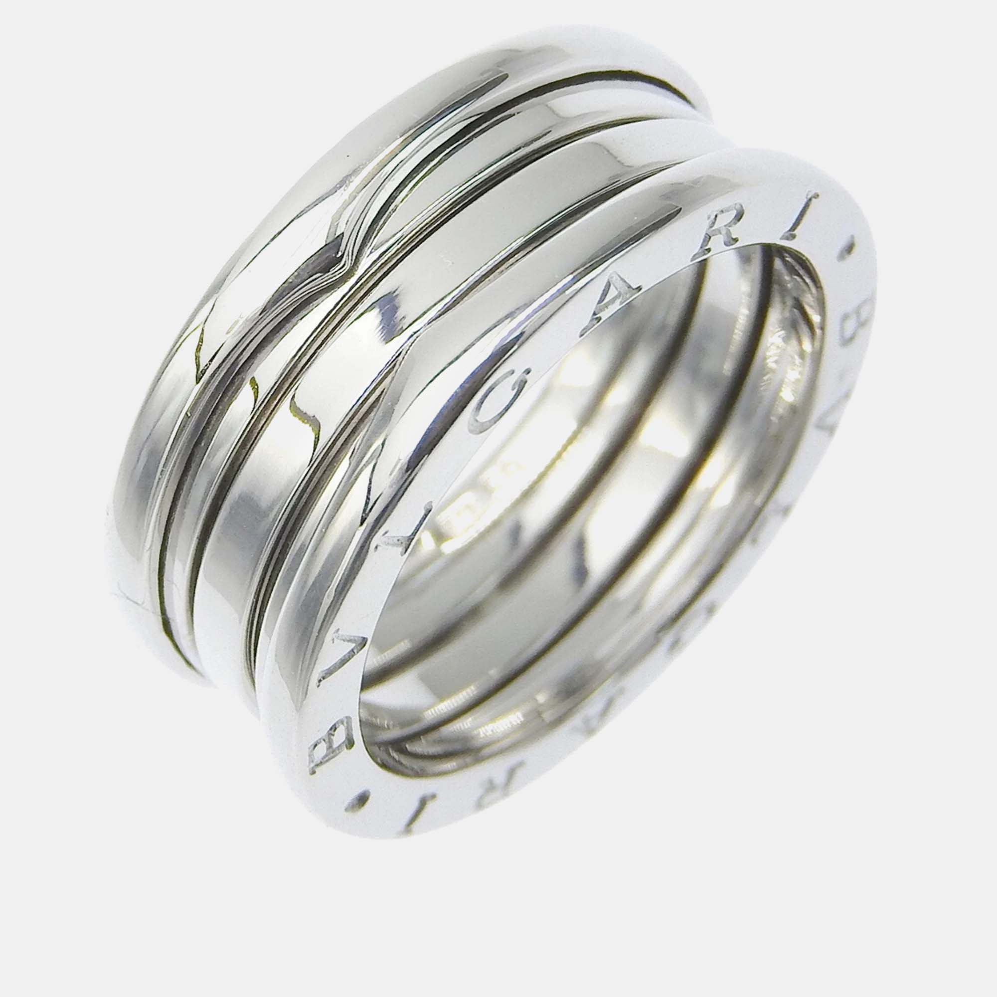

Bvlgari 18K White Gold B.Zero1 Band Ring EU 58