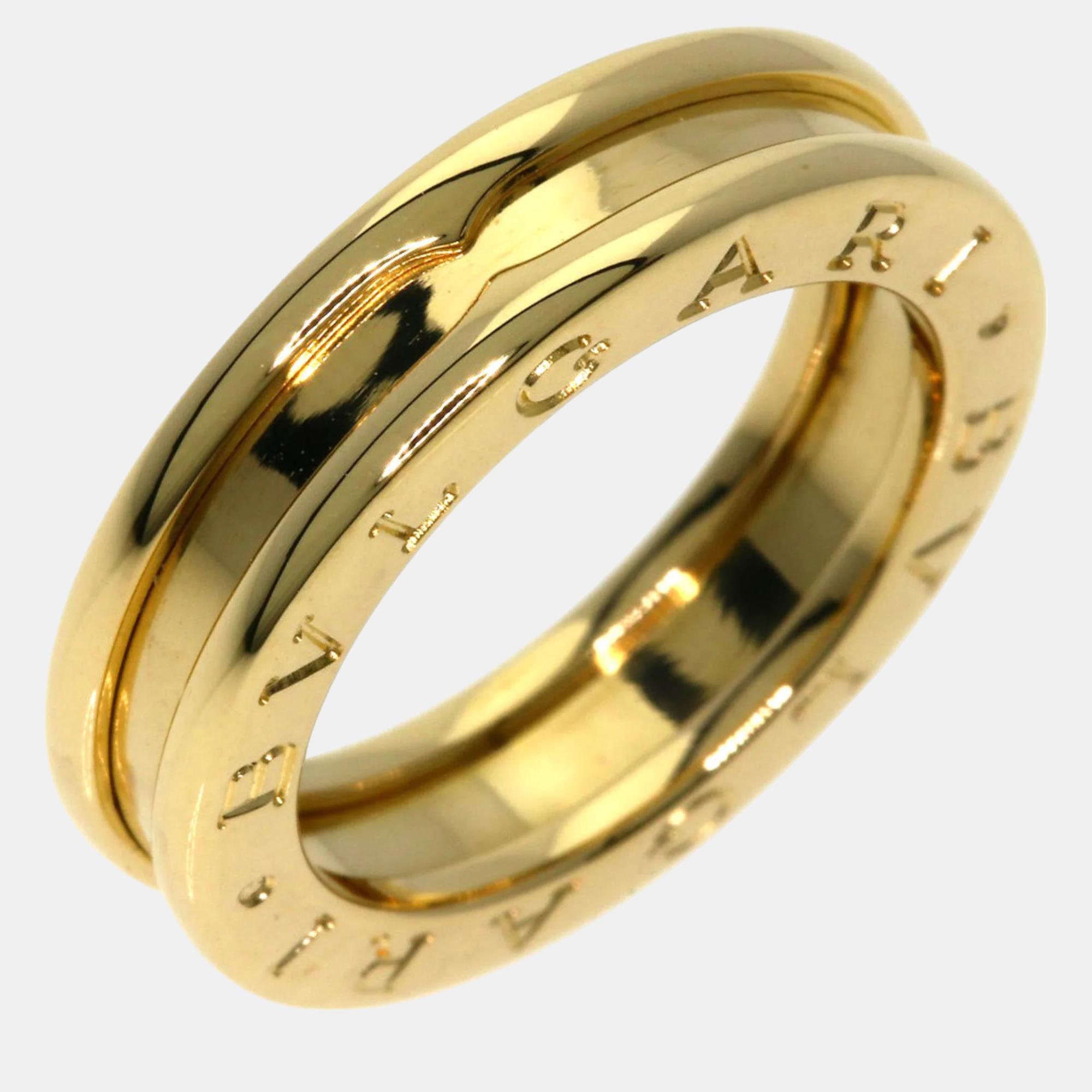 

Bvlgari 18K Yellow Gold B.Zero1 Band Ring EU 48