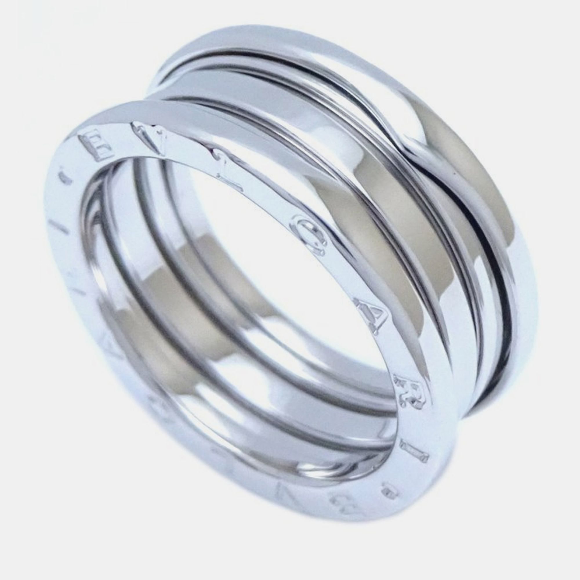 

Bvlgari 18K White Gold B.Zero1 Band Ring EU 60
