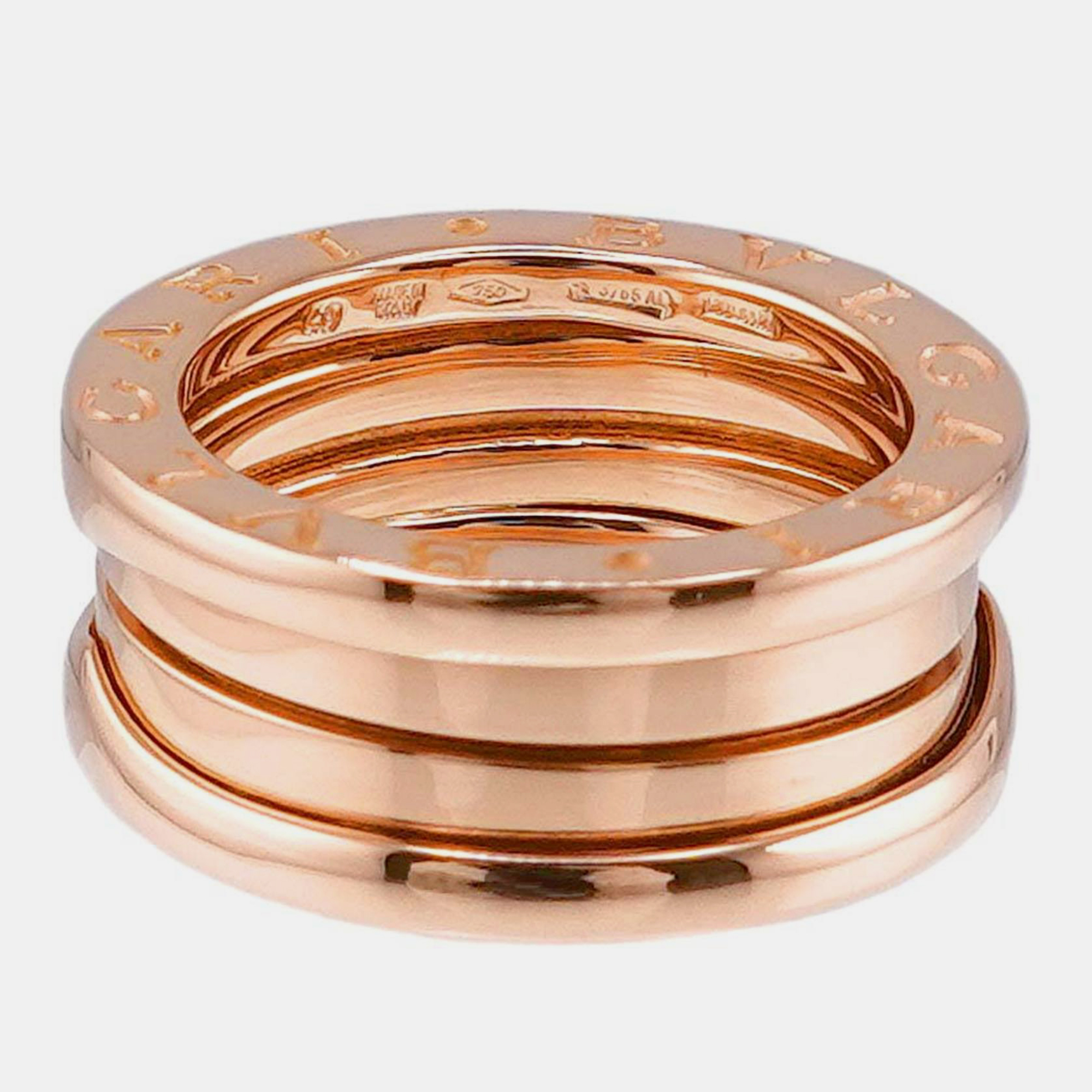 

Bvlgari 18K Rose Gold B.Zero1 Band Ring EU 49