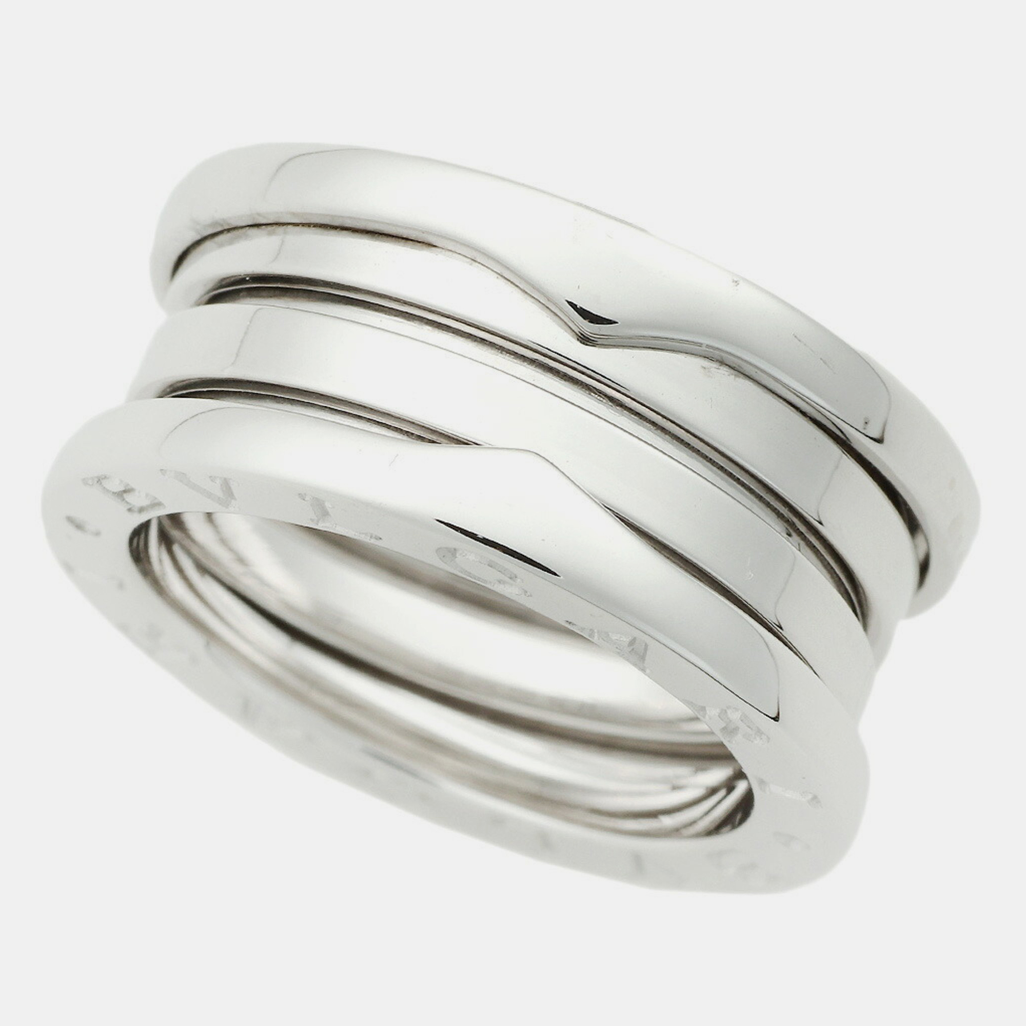 

Bvlgari 18K White Gold B.Zero1 Band Ring EU 49