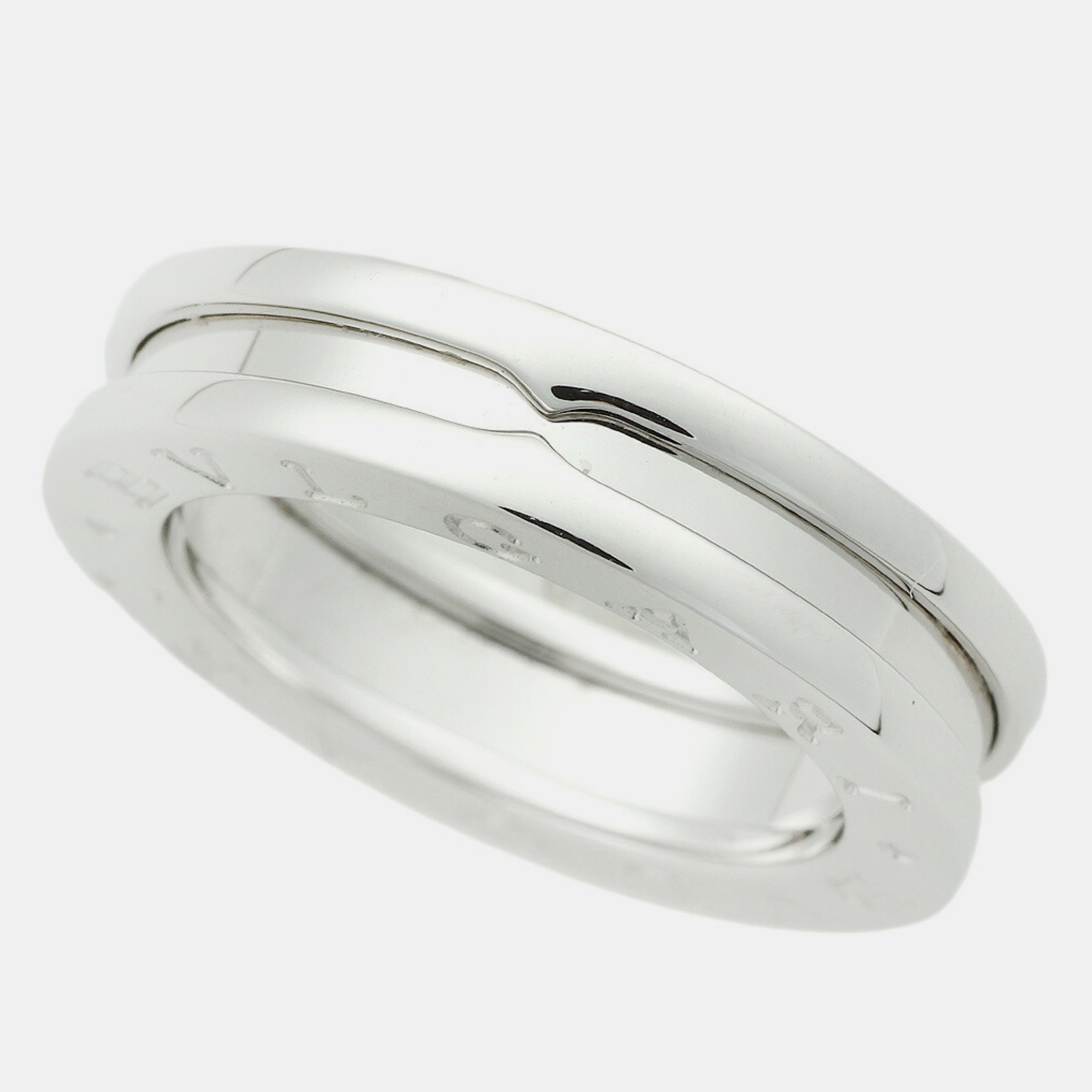 

Bvlgari 18K White Gold B.Zero1 Band Ring EU 49