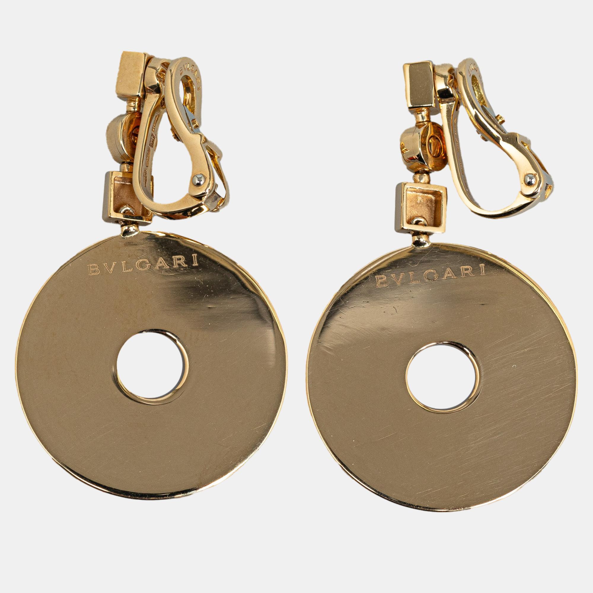 

Bvlgari 18K Gold Lucea Drop Earrings