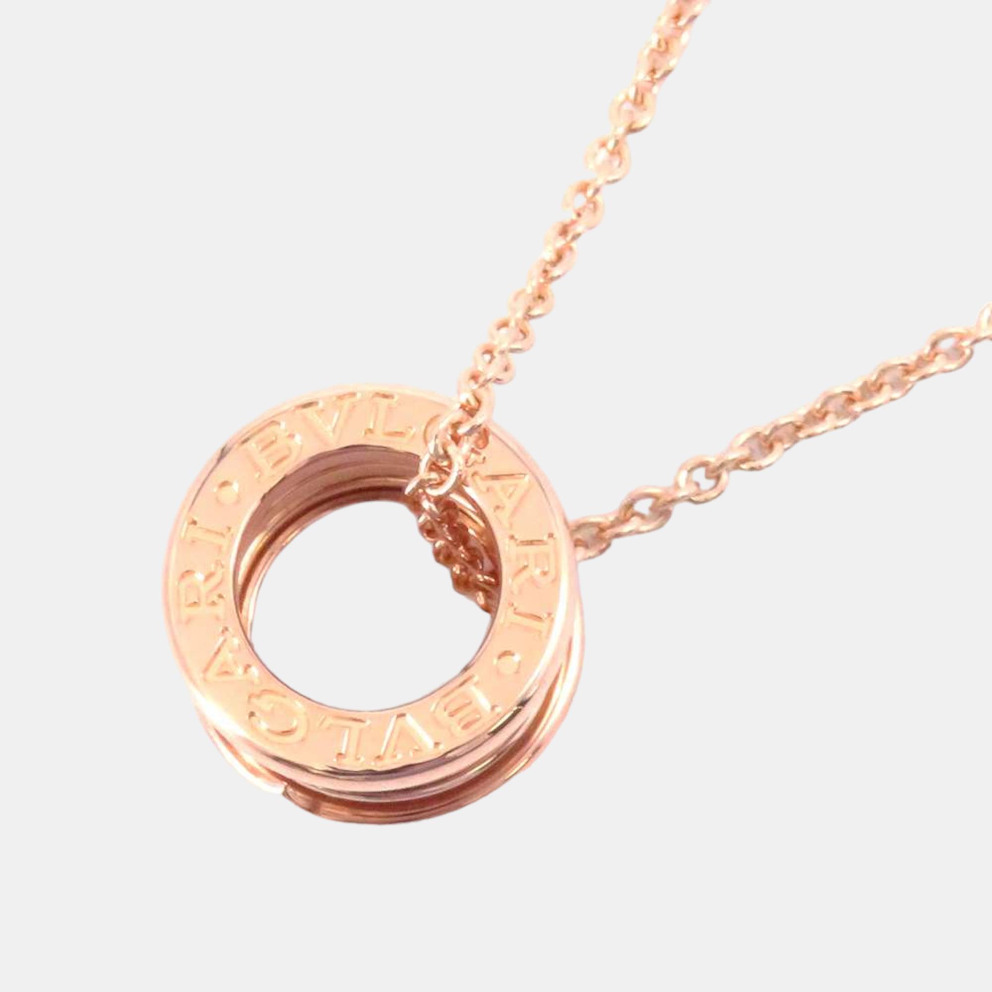 

Bvlgari 18K Rose Gold B.Zero1 Pendant Necklace