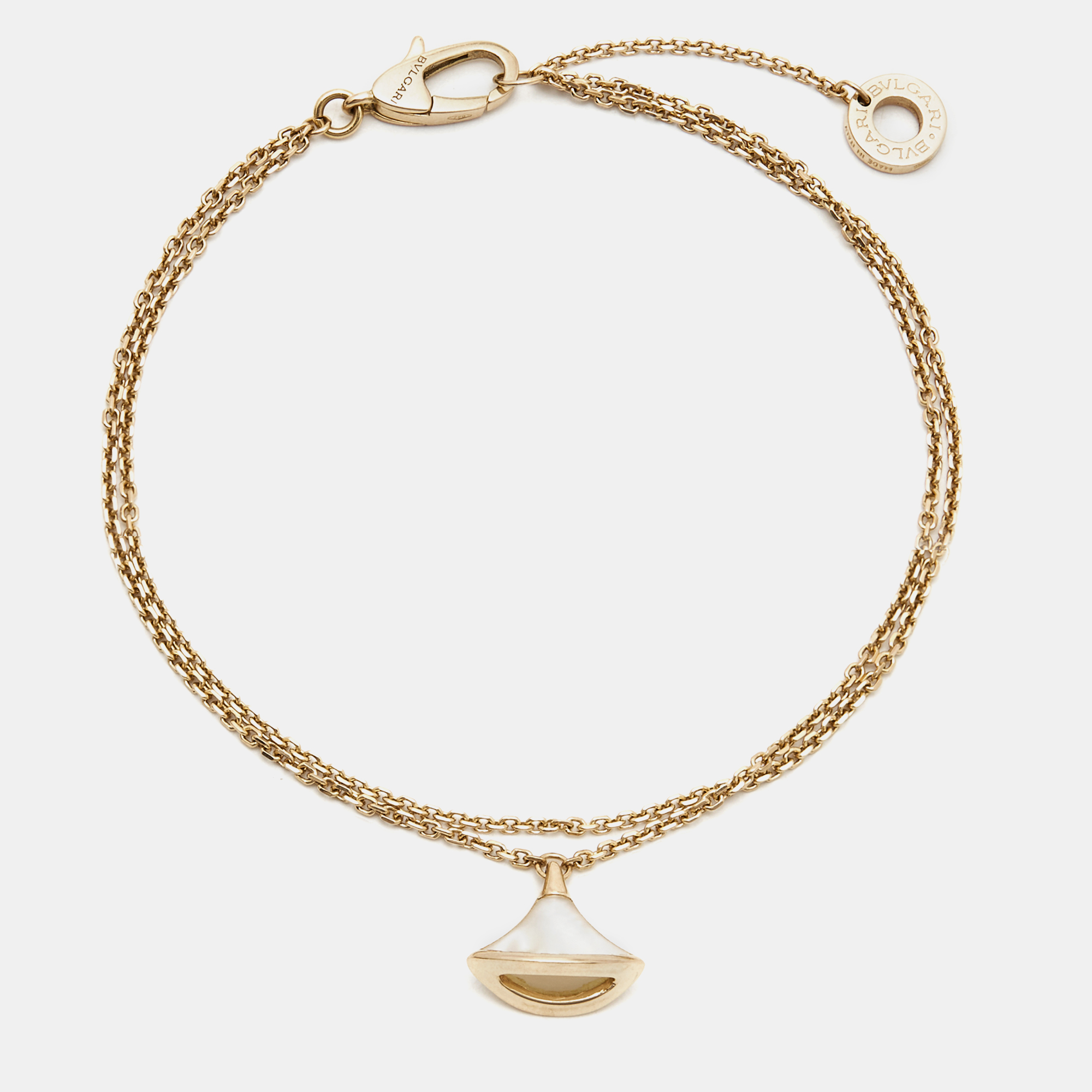 

Bvlgari Divas' Dream Mother of Pearl 18K Rose Gold Chain Bracelet SM