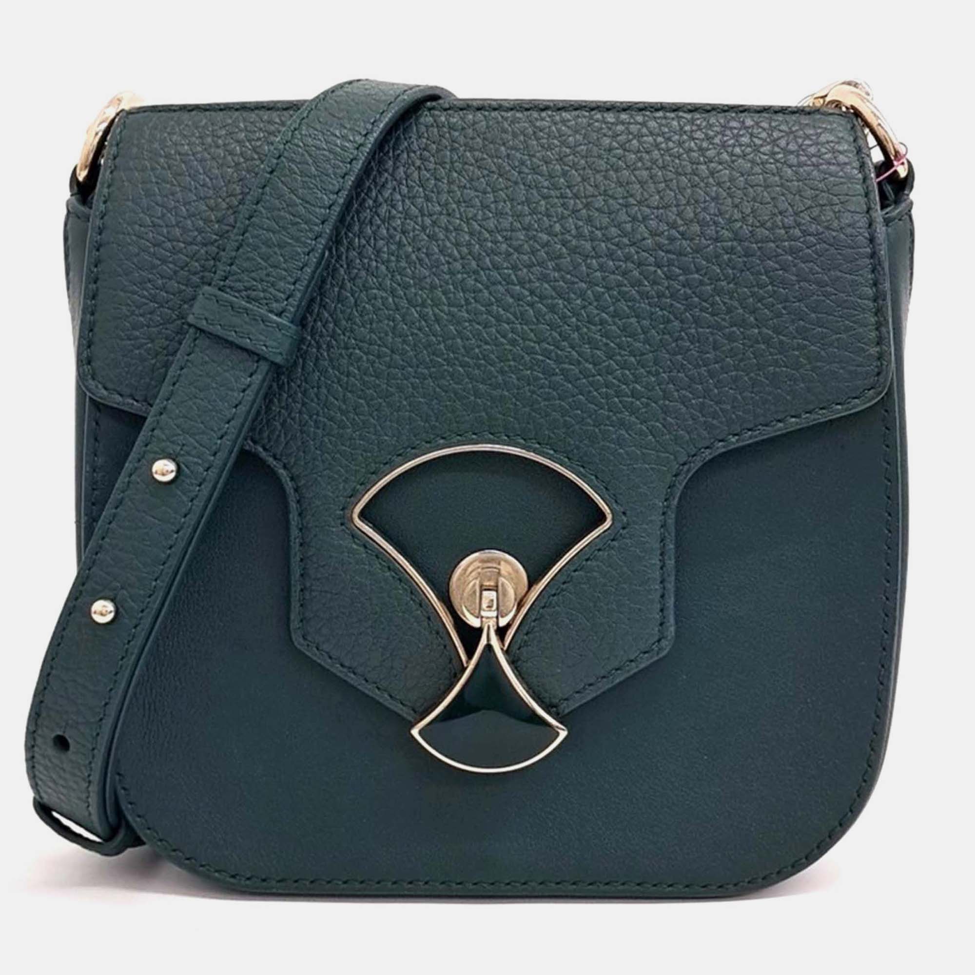 

Bvlgari Green Leather crossbody bag