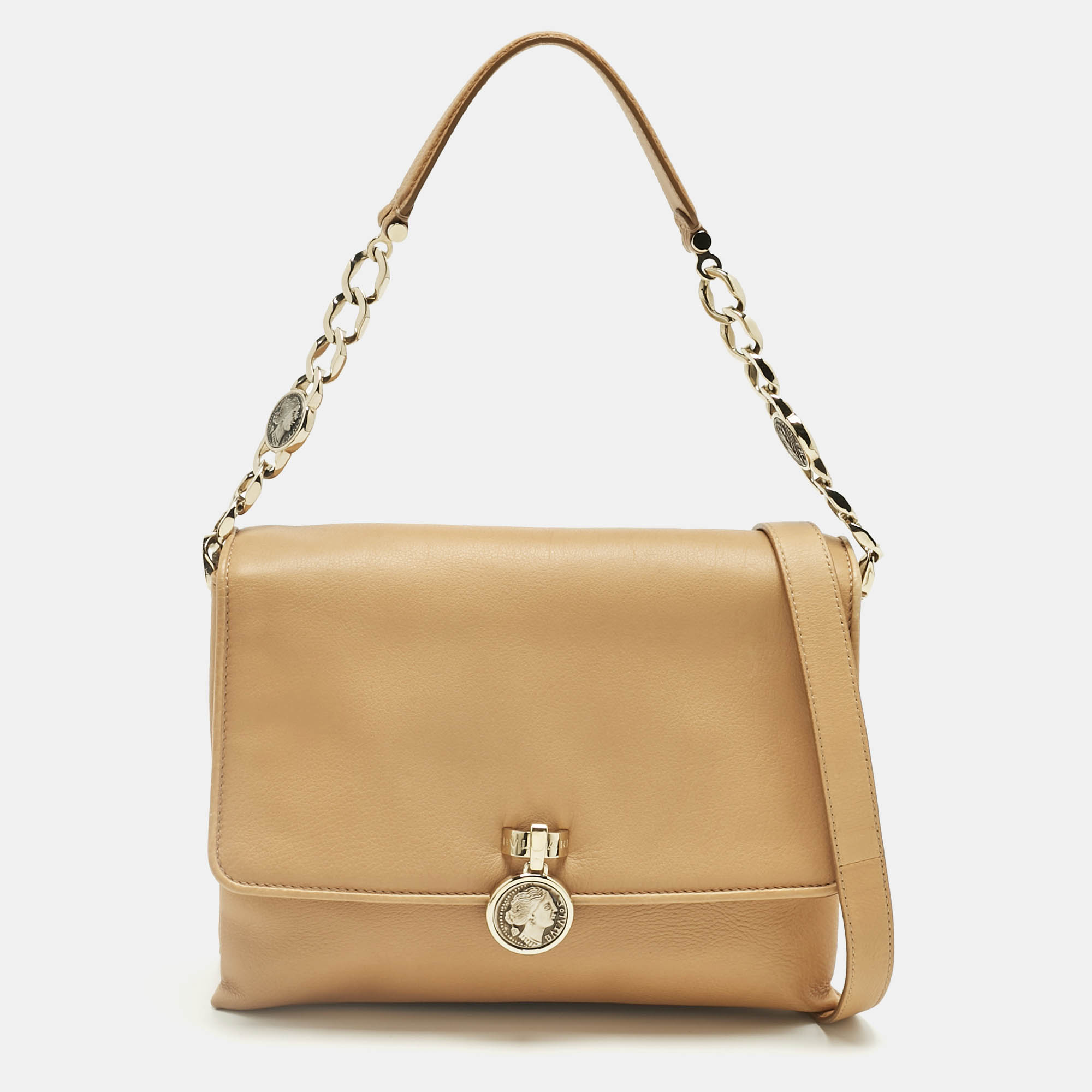 

Bvlgari Tan Leather Monete Shoulder Bag