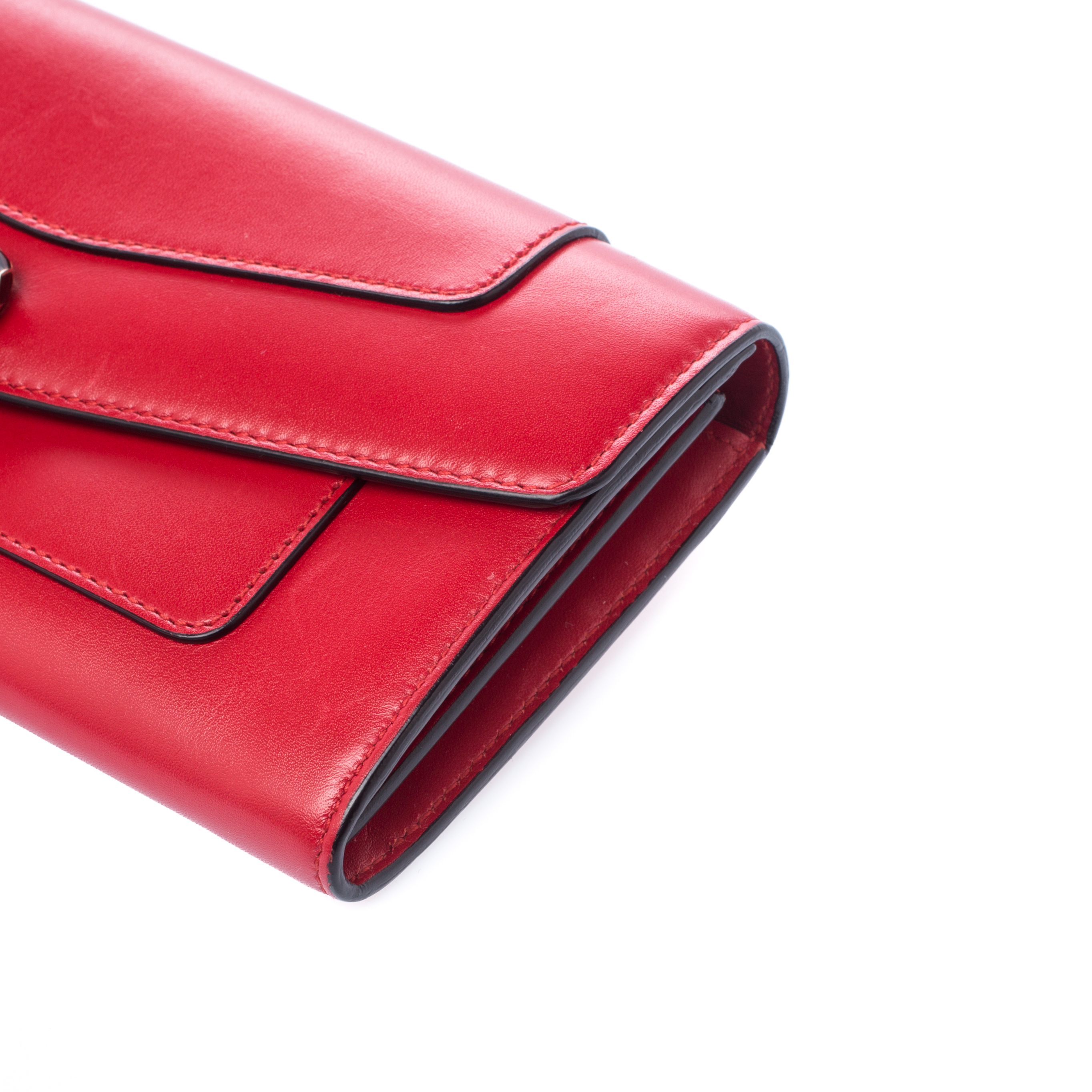 Bvlgari Serpenti Forever Bi-Fold Wallet Red – STYLISHTOP