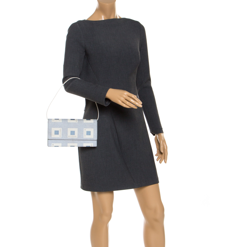 

Bvlgari Grey Nylon and Leather Shoulder Bag