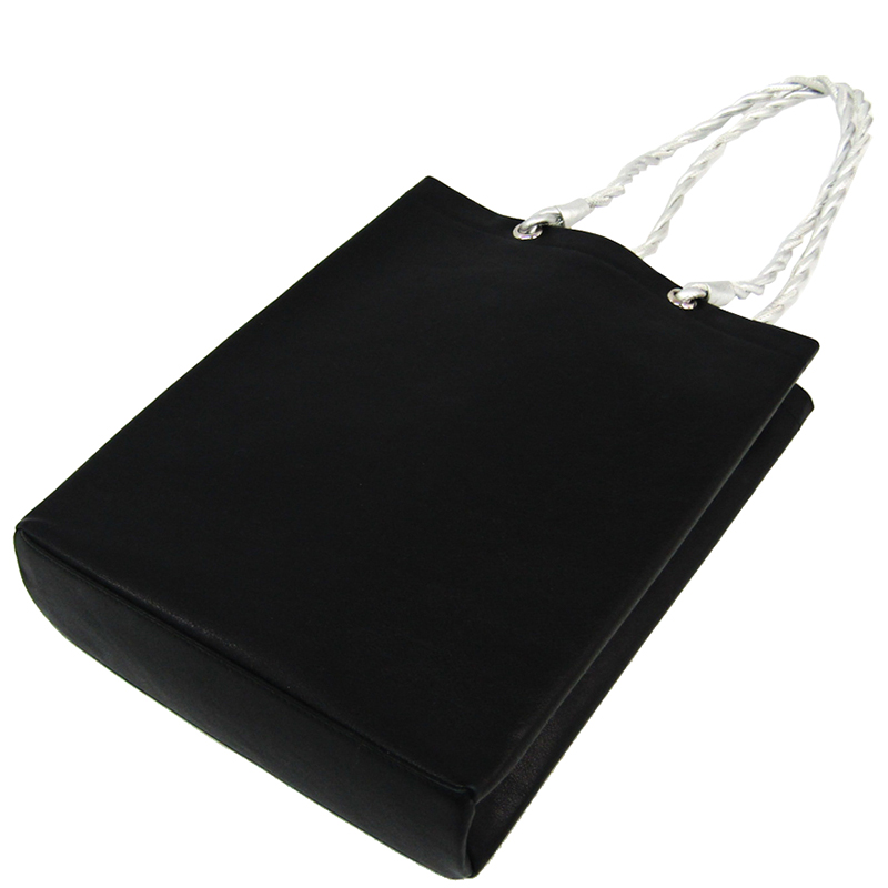 

Bvlgari Black Leather Collezione Tote Bag