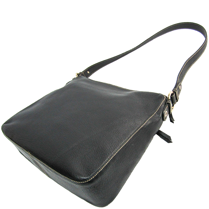 

Bvlgari Black Leather Shoulder Bag