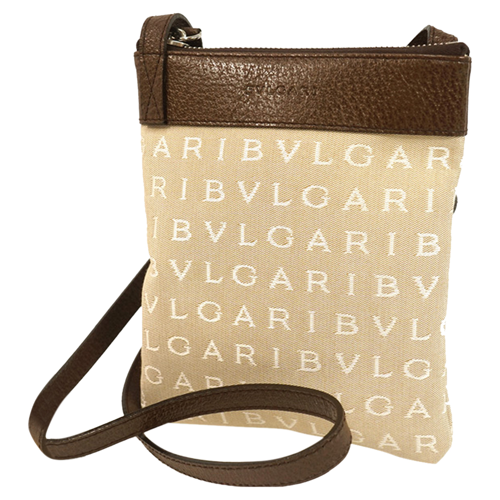 

Bvlgari Brown Canvas Shoulder Bag