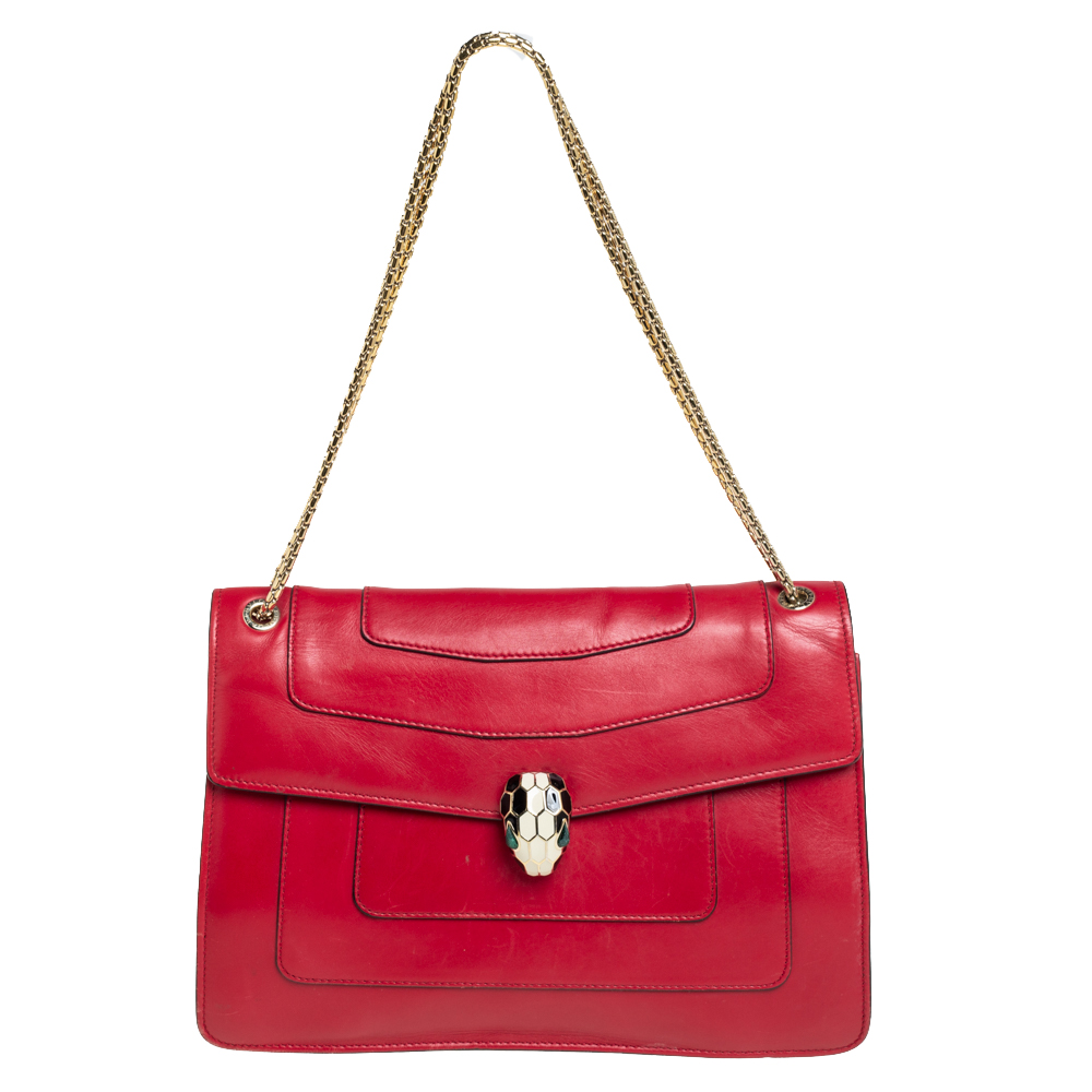 red bvlgari bag