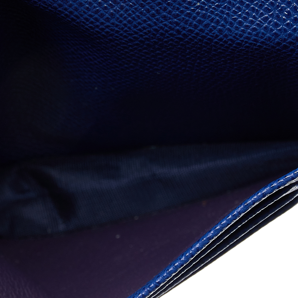 

Bvlgari Blue Leather Business Card Holder