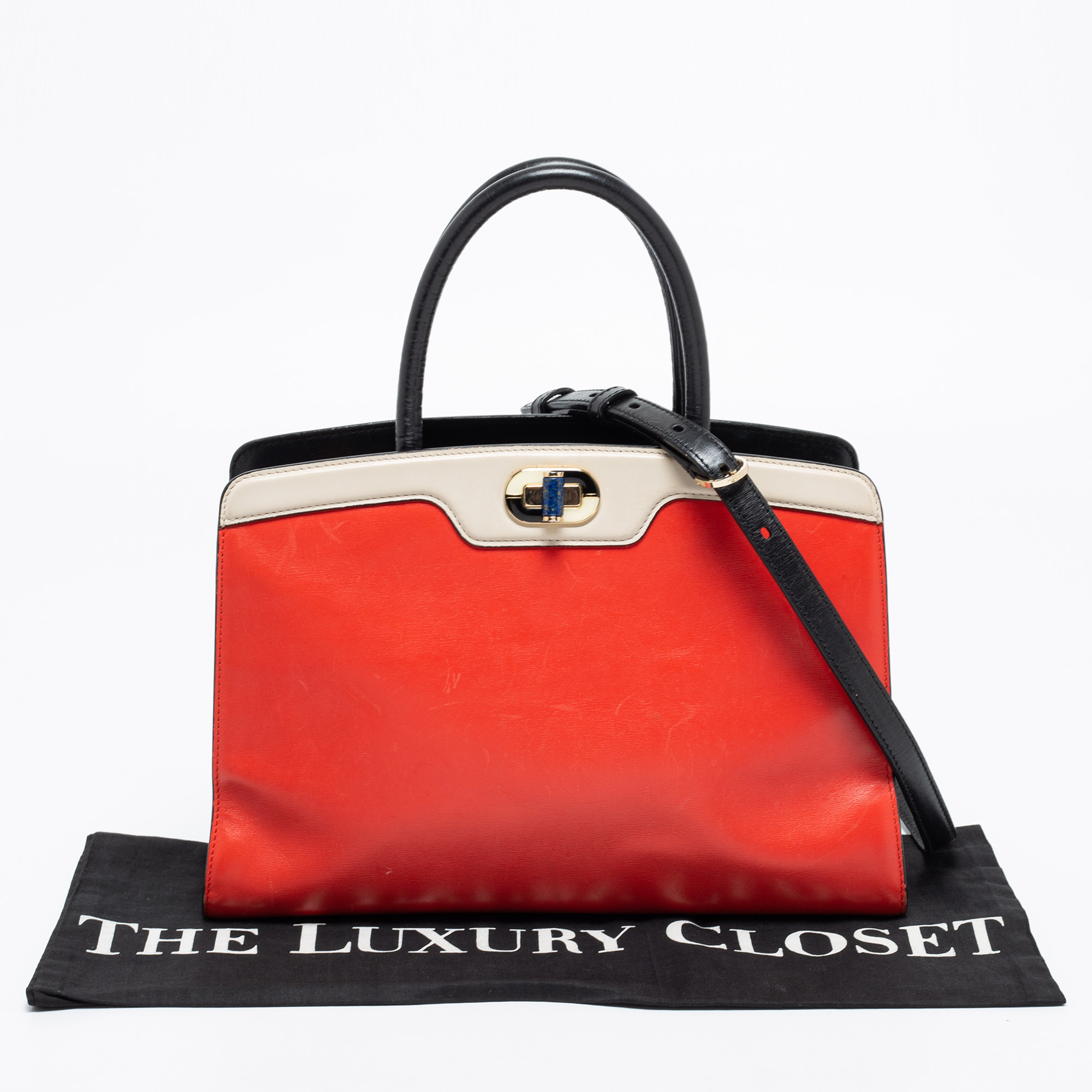 Bvlgari Multicolor Leather Isabella Rossellini Tote 