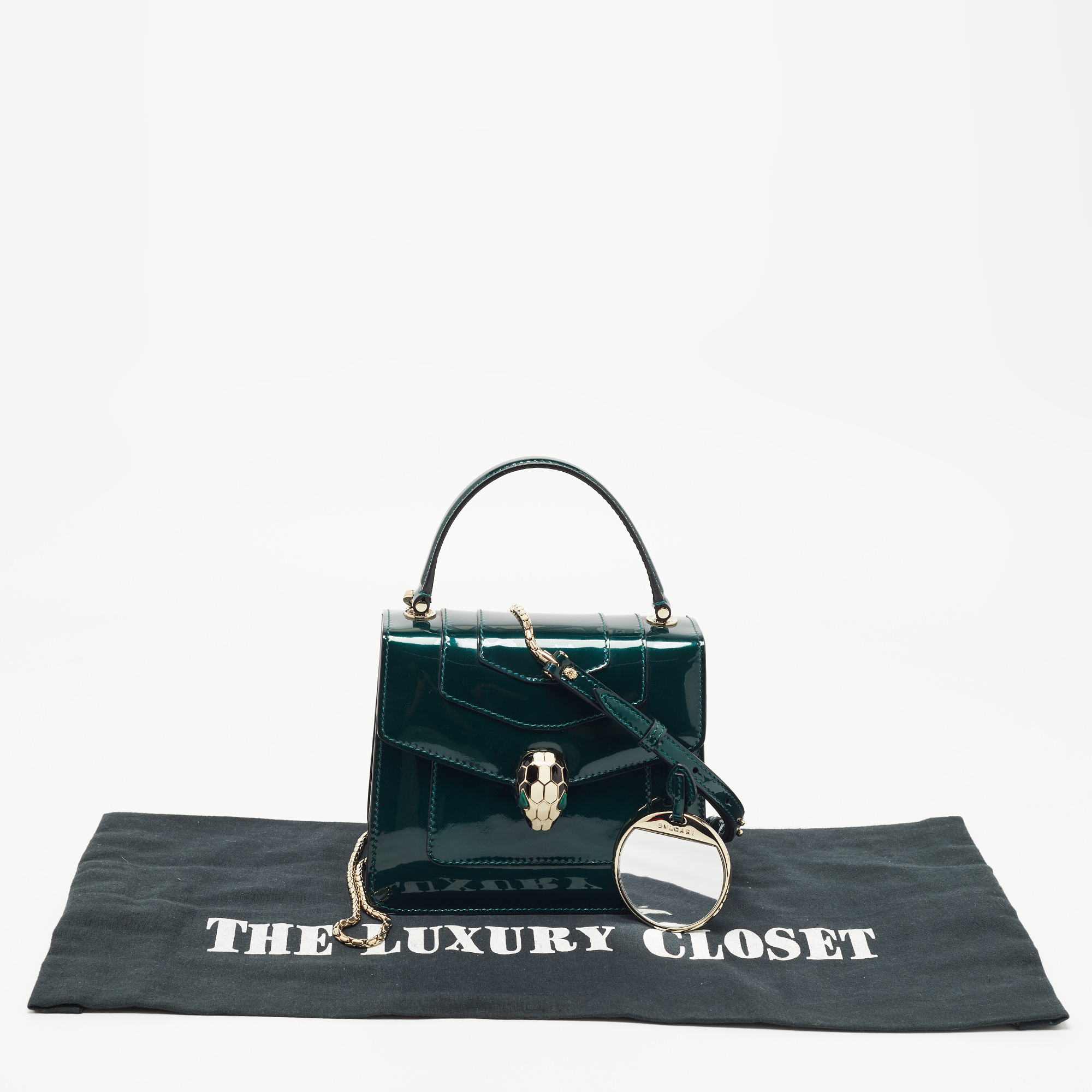 Bvlgari Green Serpenti Forever Top Handle Bag – The Closet