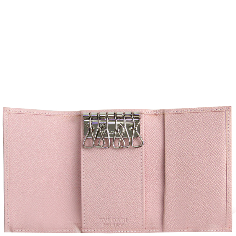 

Bvlgari Light Pink Leather Key Case