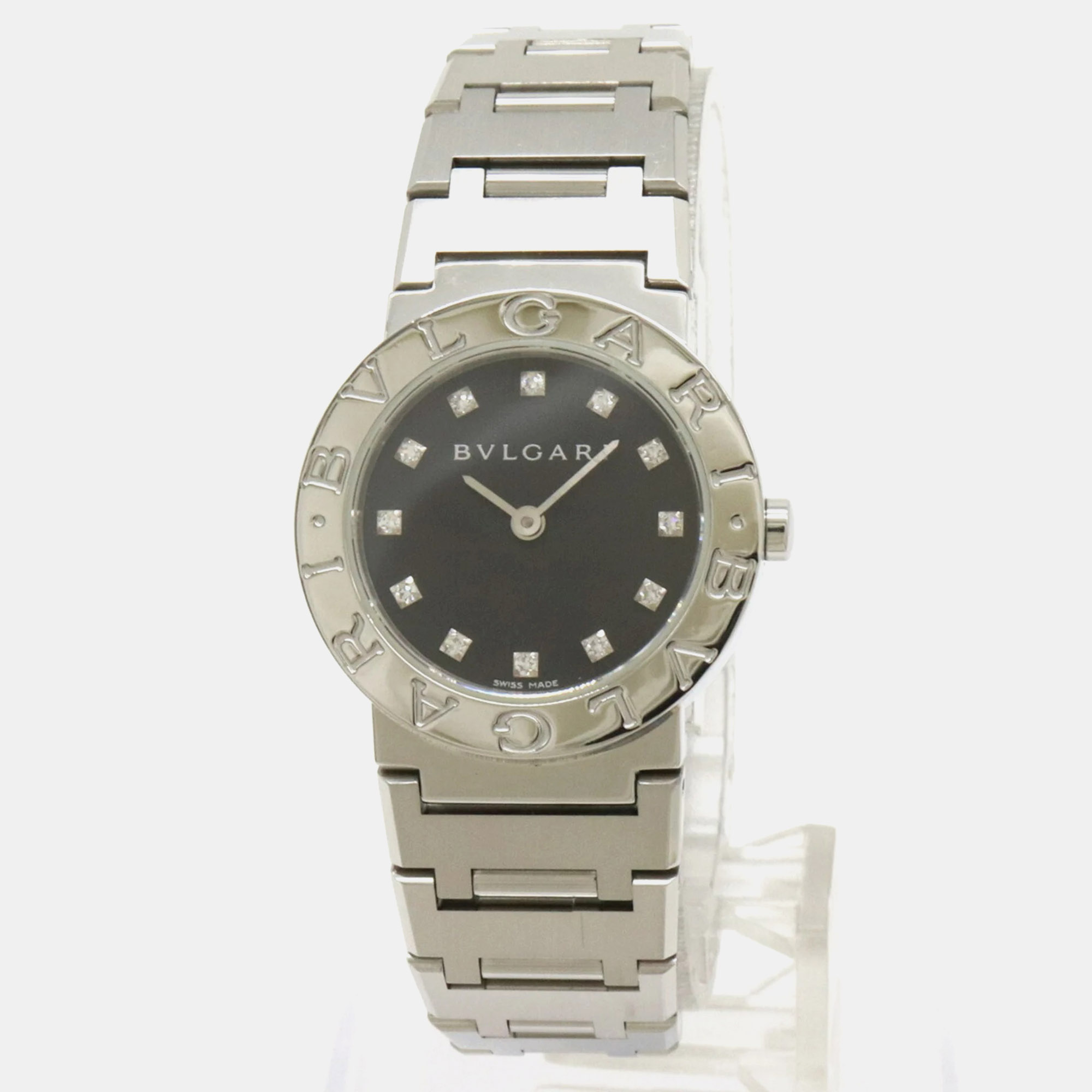 

Bvlgari Black Stainless Steel Bvlgari Bvlgari Quartz Women's Wristwatch 32 mm