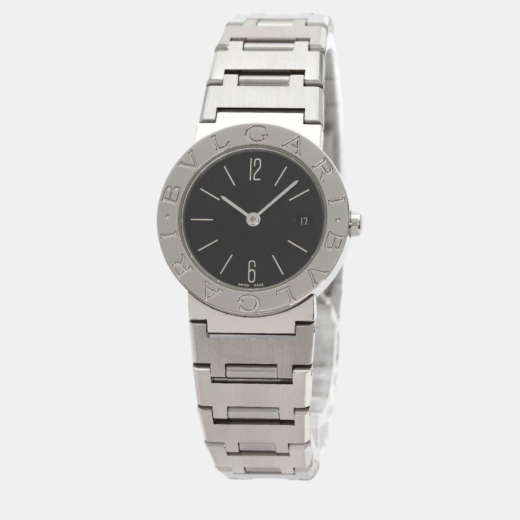 

Bvlgari Silver Stainless Steel Bvlgari Bvlgari BB26SSD Quartz Women's Wristwatch 26 mm