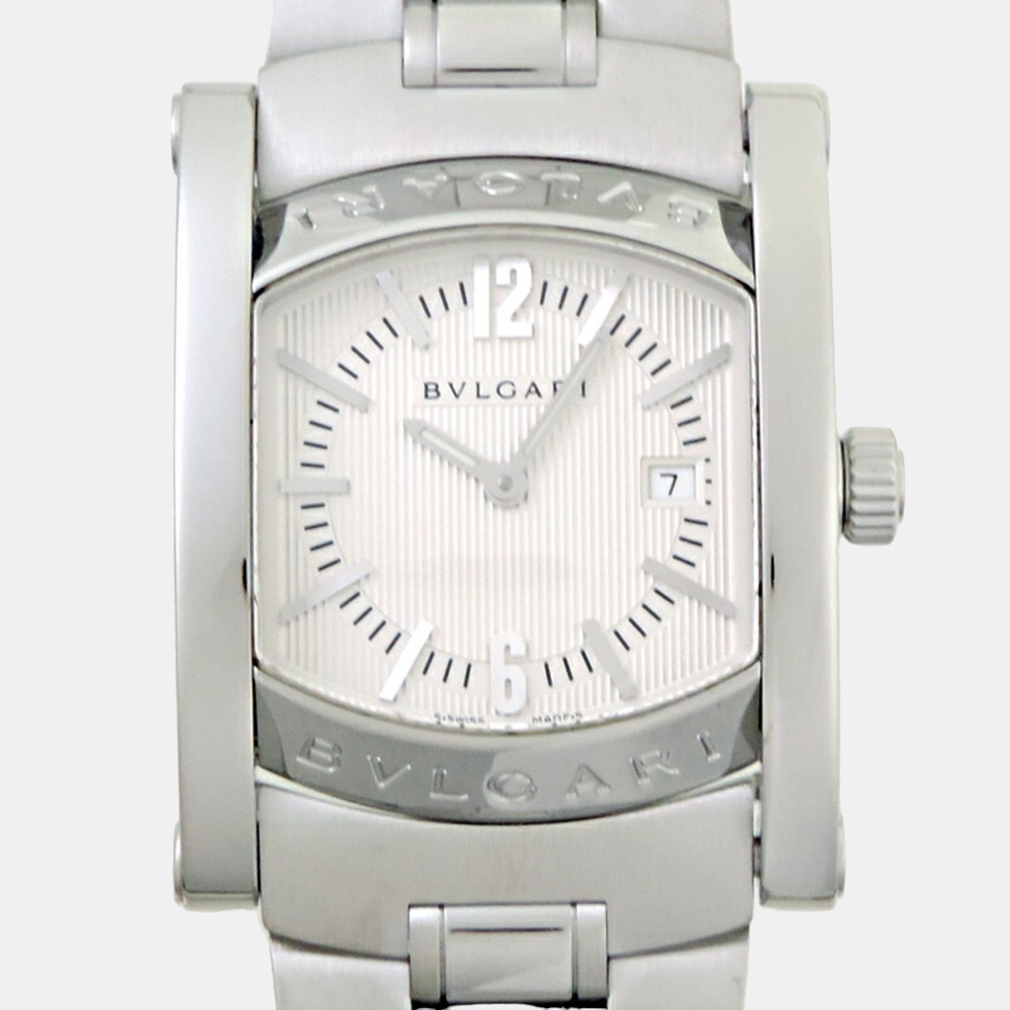 

Bvlgari Silver Stainless Steel Assioma AA39S Quartz Women's Wristwatch 30 mm