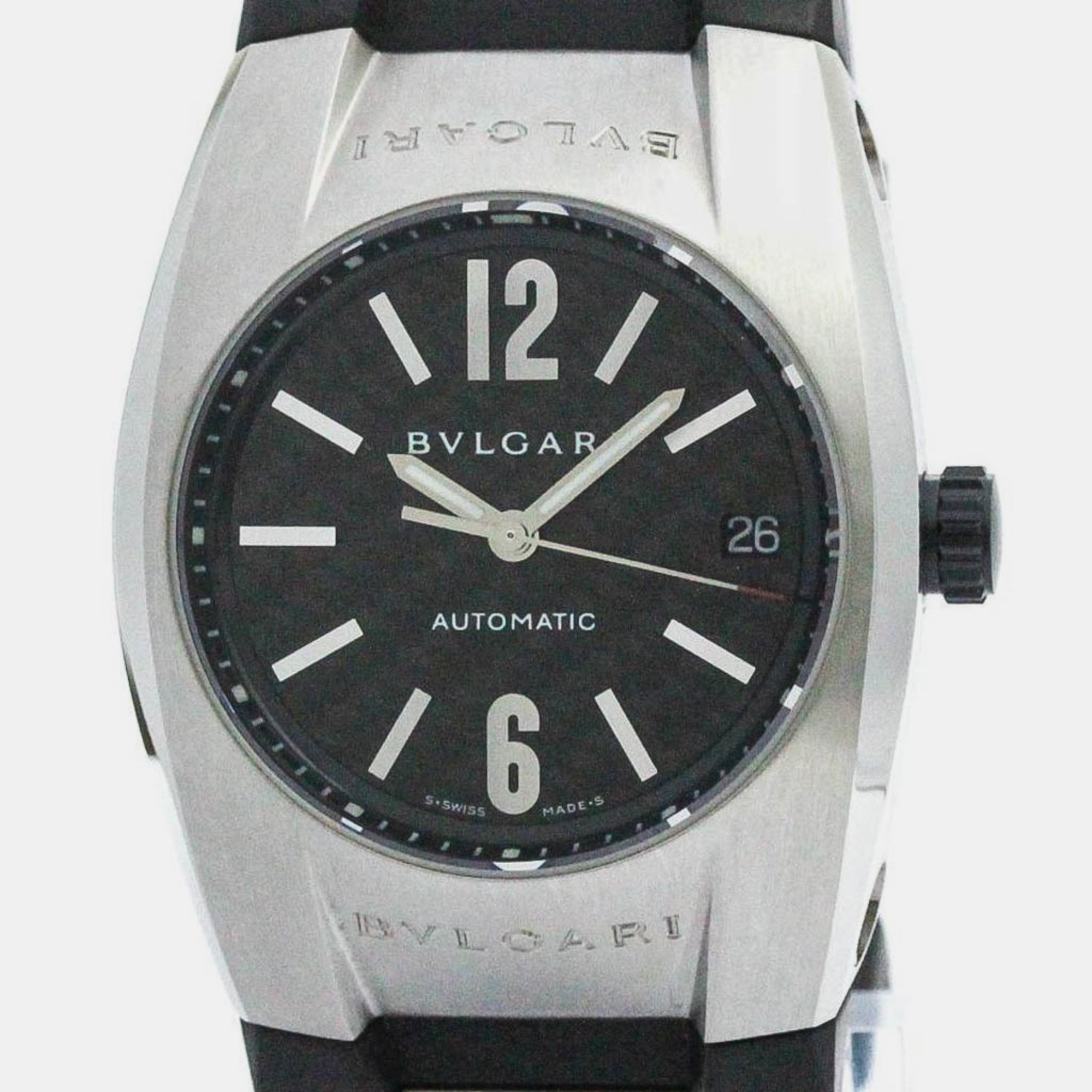 

Bvlgari Carbon Stainless Steel Ergon Automatic Women's Wristwatch 35 mm, Black