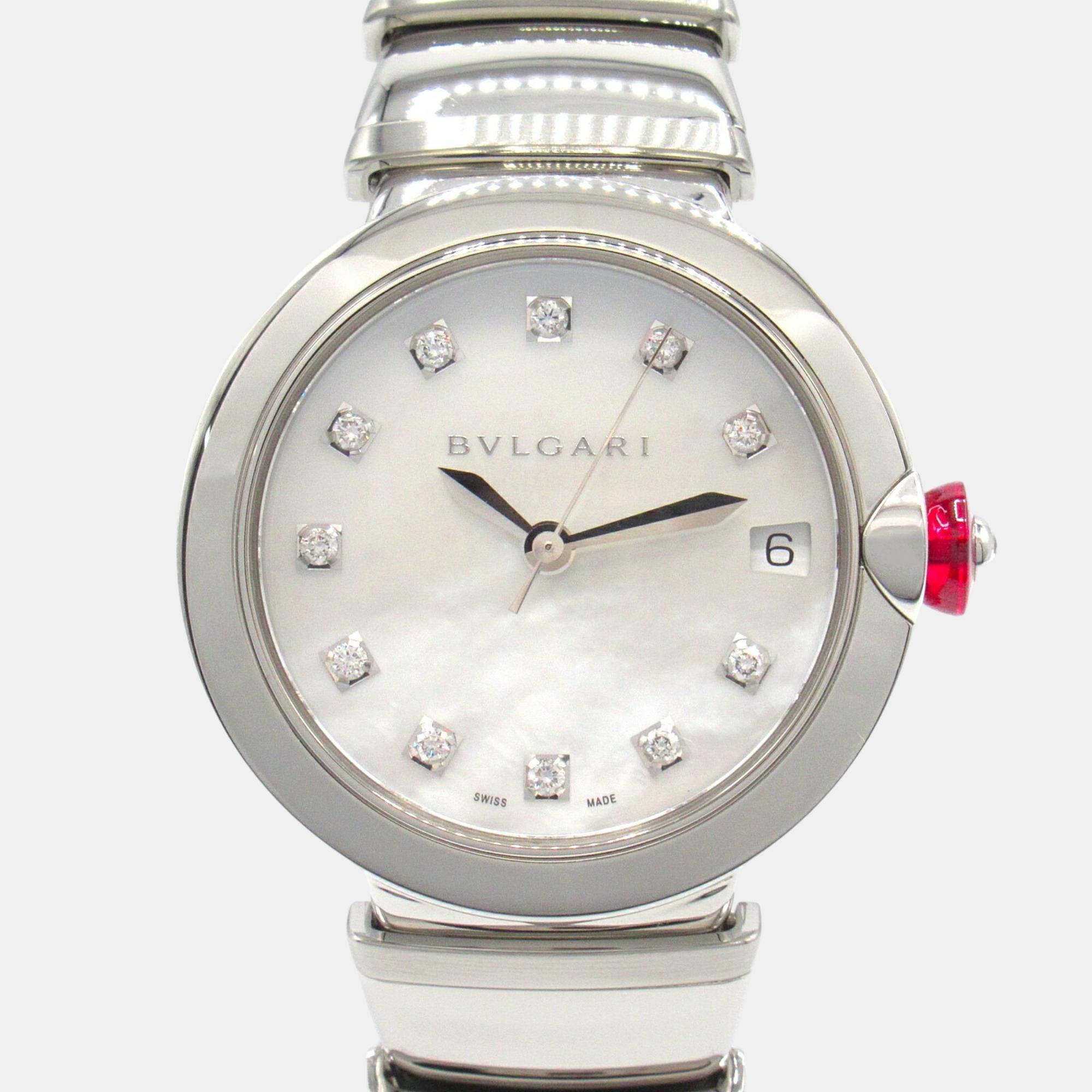 

Bvlgari White Lucea 11P Diamond Stainless Steel Ladies Watch