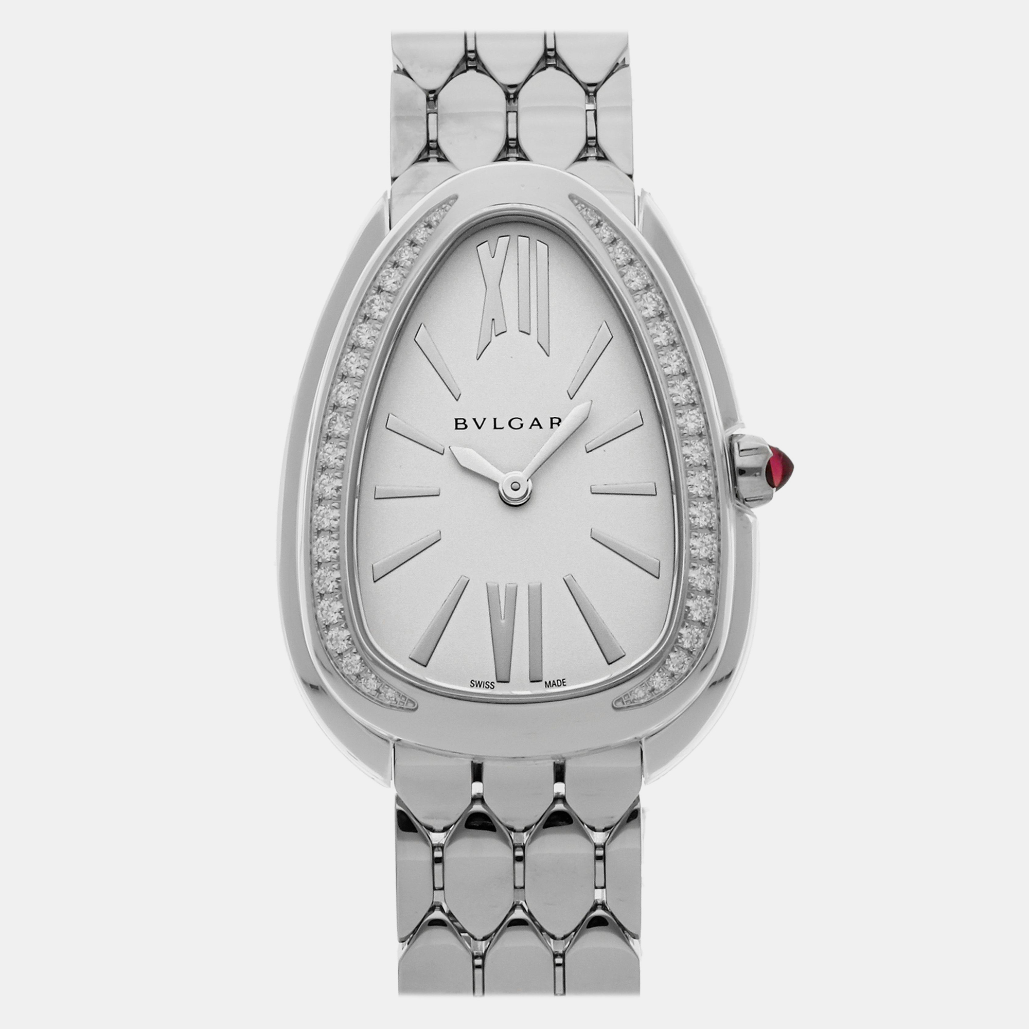 

Pre-Owned Bvlgari Serpenti Seduttori 103949, White