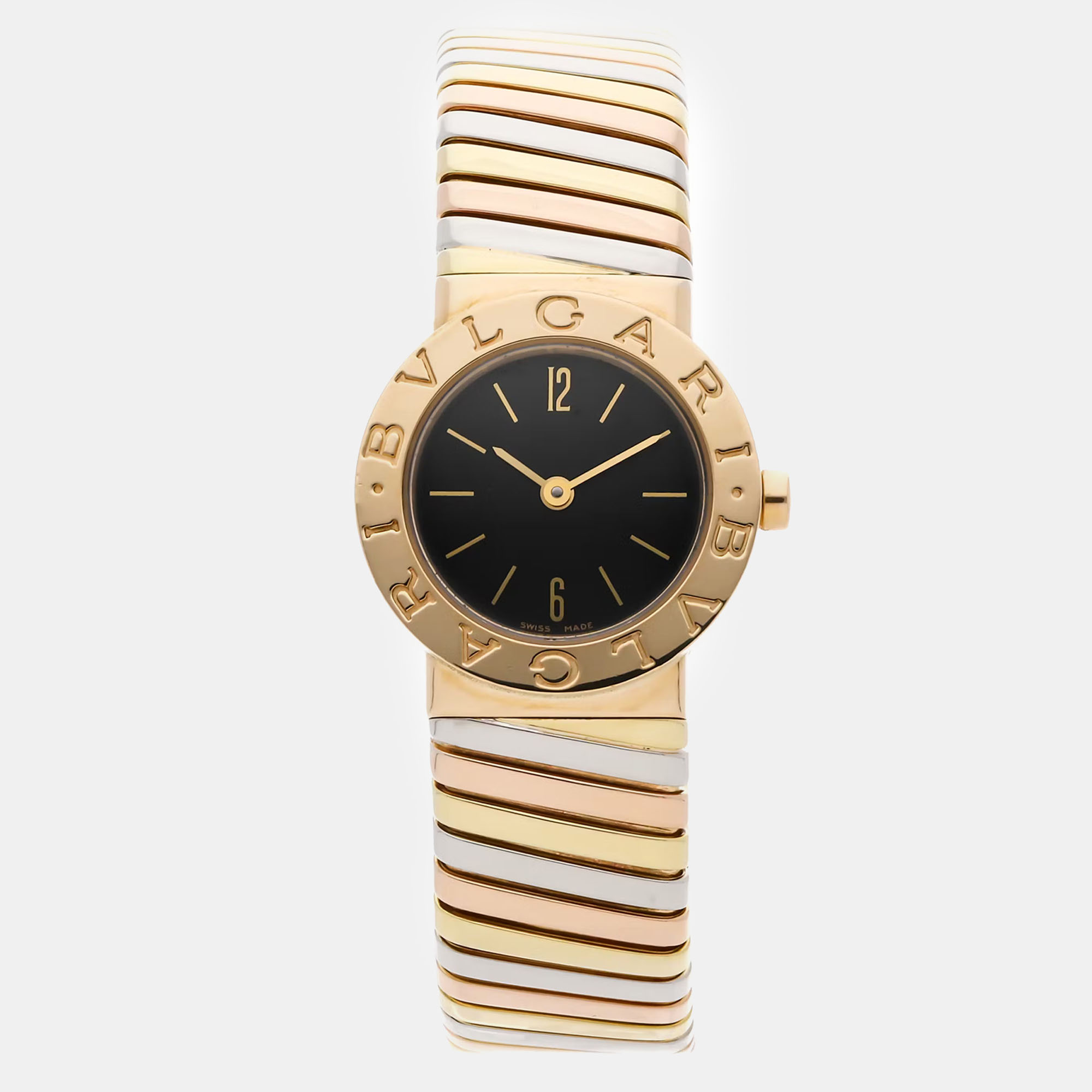 

Pre-Owned Bvlgari Tubogas BB Men's Watch 23 mm, Black