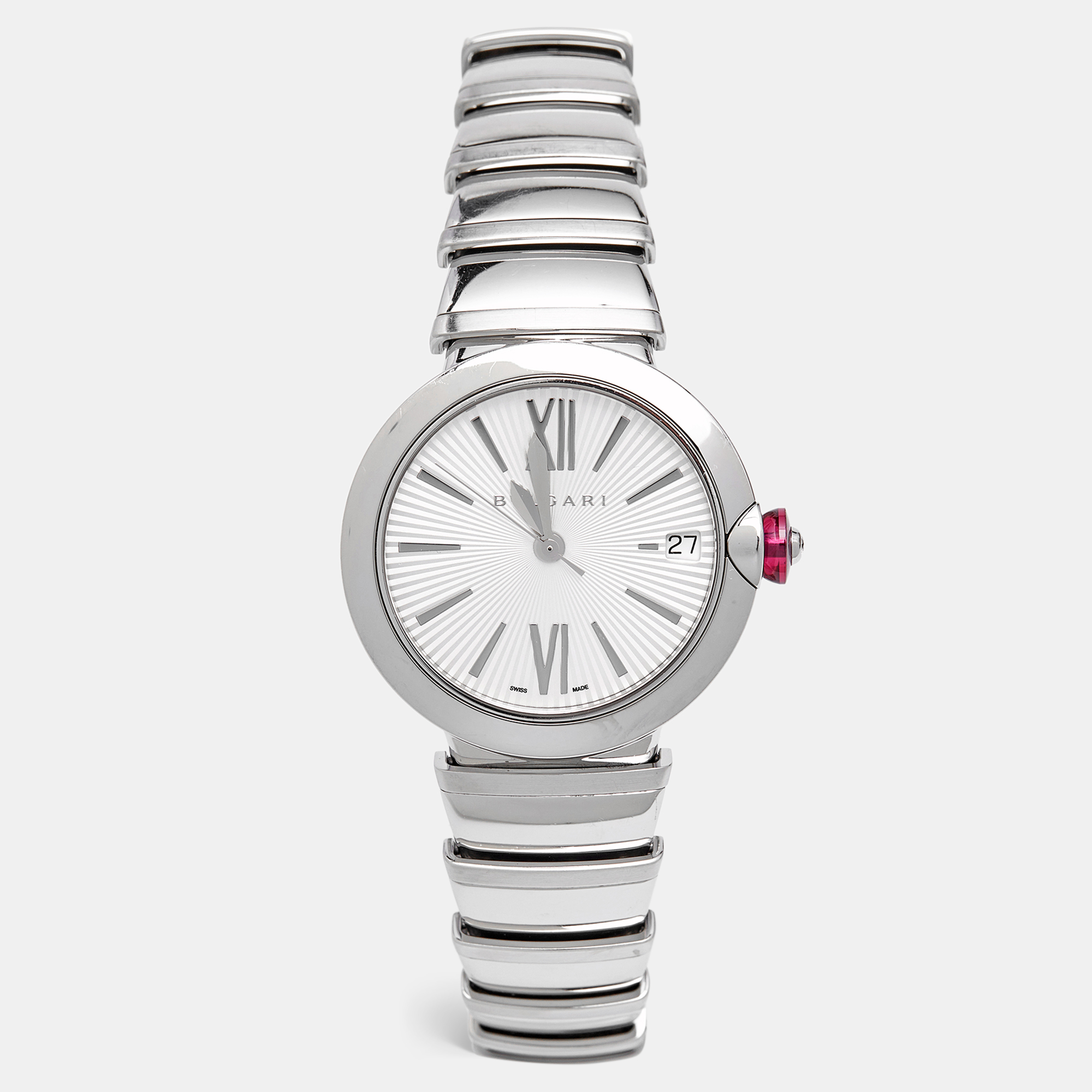 

Bvlgari Silver Dial Stainless Steel Diamond Lvcea