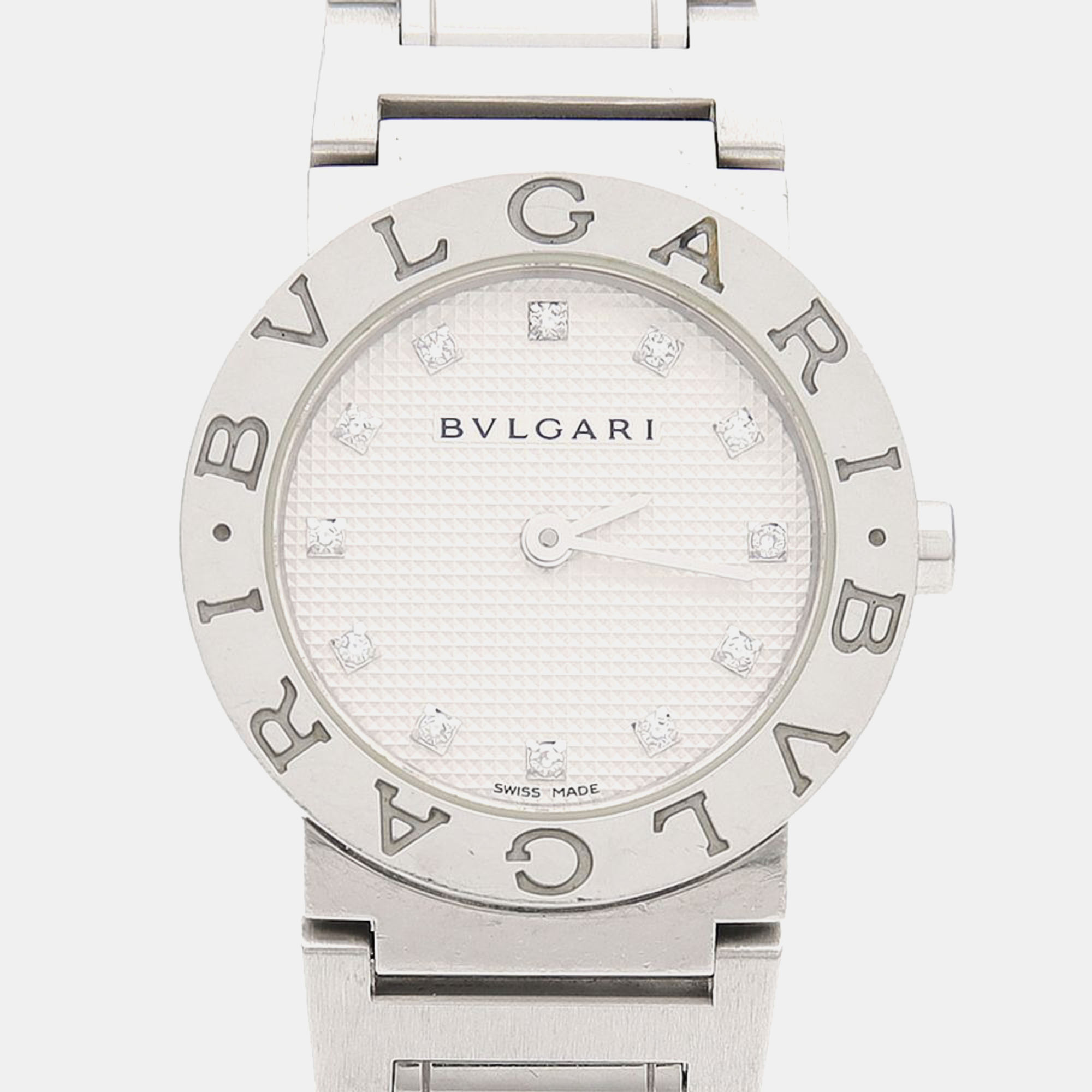 

Bvlgari BB26SS Quartz White Stainless Steel Women's Wristwatch 26 mm