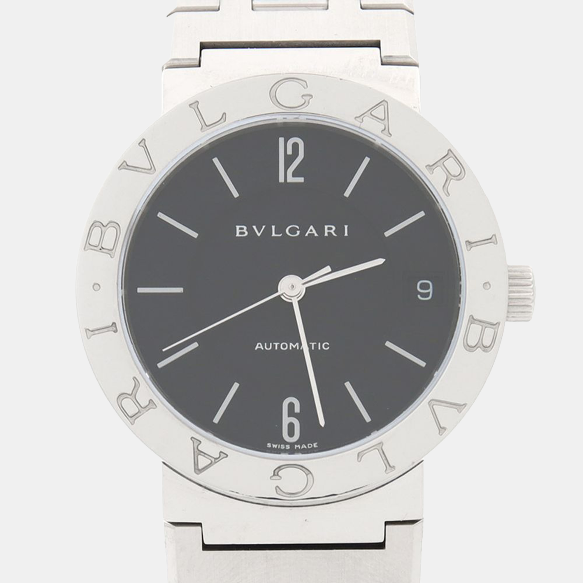 

Bvlgari BB BB33SS Automatic Stainless Steel Men's Wristwatch 33 mm, Black