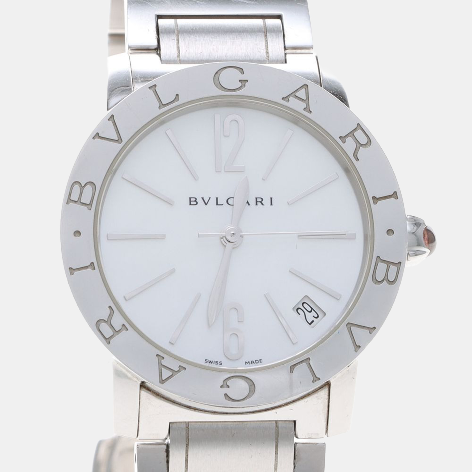 

Bvlgari BB BBL33S Automatic Stainless Steel Womens Wristwatch 33 mm, White