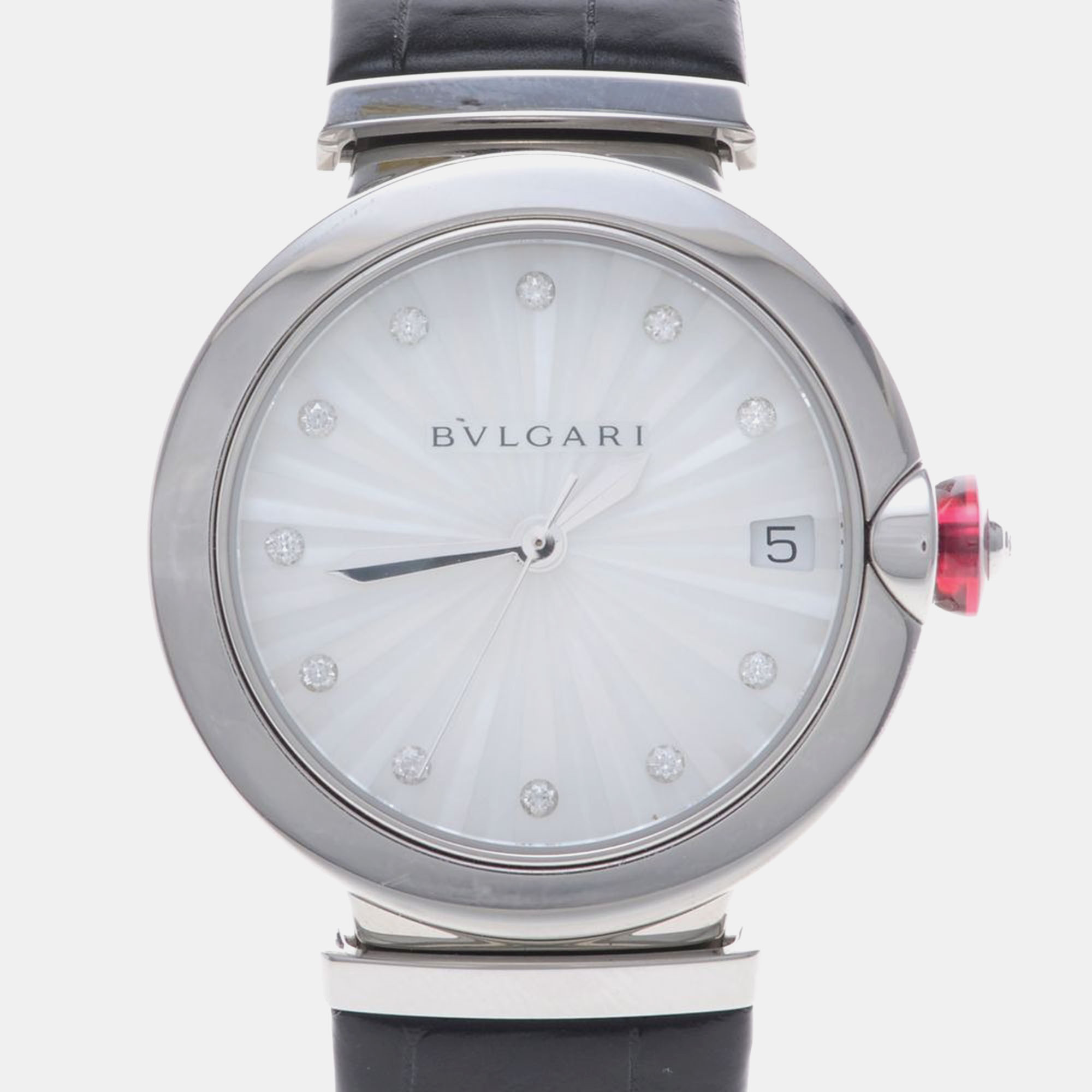 

Bvlgari Lucea 103478 Automatic Stainless Steel Womens Wristwatch 33 mm, Silver