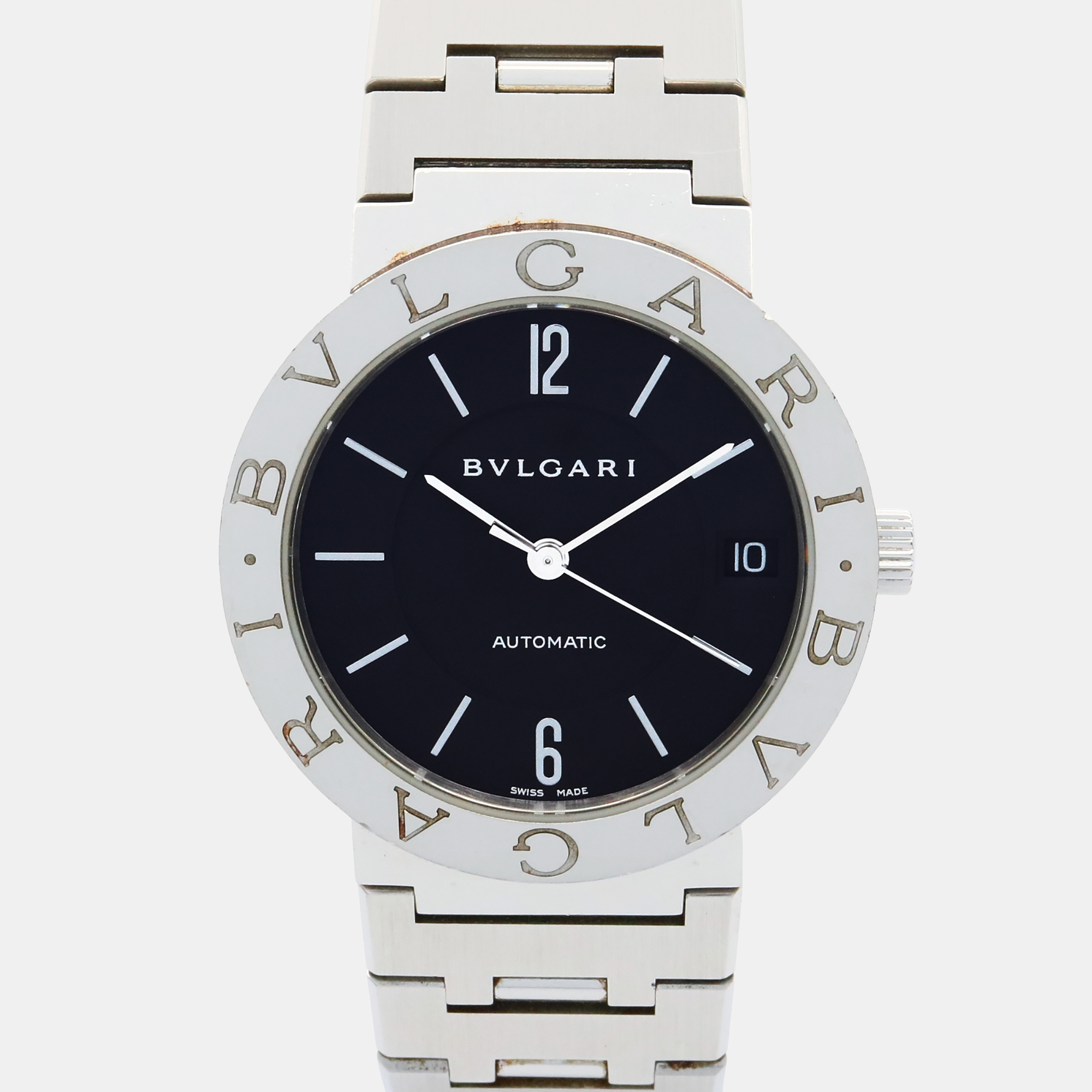 

Bvlgari Bvlgari Bvlgari BB33SS Automatic Black Stainless Steel Women's Wristwatch 33 mm