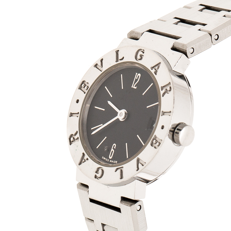 

Bvlgari Black Stainless Steel Bvlgari BB23SSD Women's Wristwatch, Silver