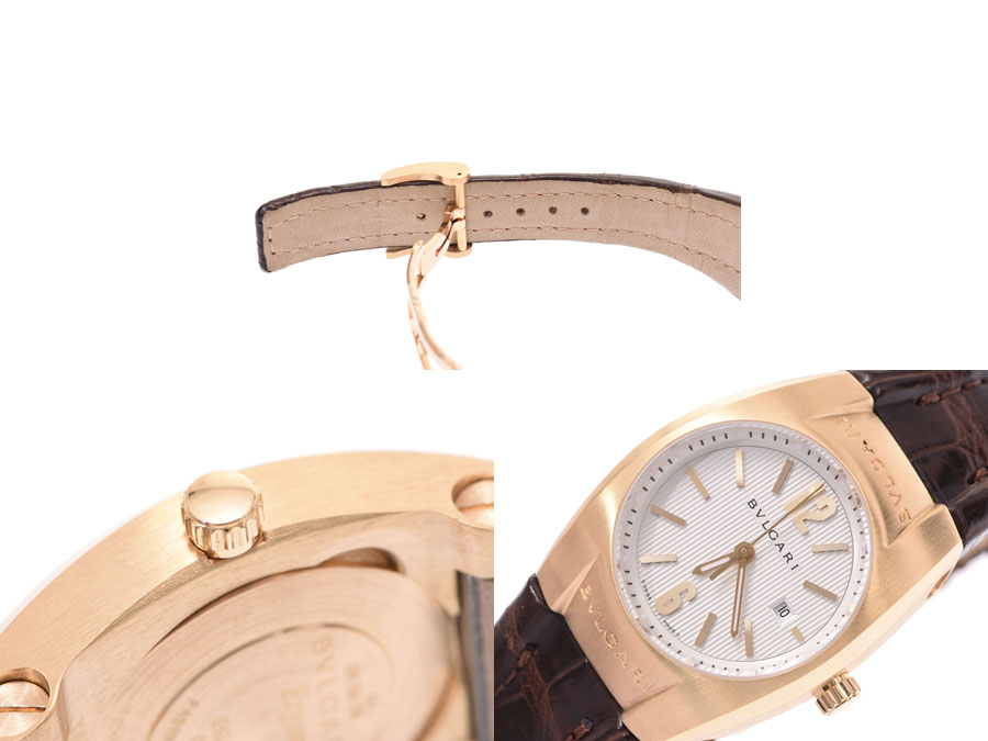 

Bvlgari White Stainless Steel Elgon EG30C6GLD Women's Wristwatch