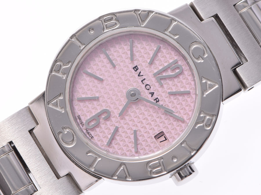 

Bvlgari Pink Stainless Steel Bvlgari Bvlgari BB23SS Women's Wristwatch