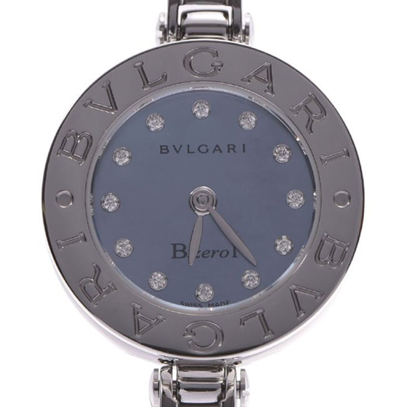 

Bvlgari Blue MOP Diamond and Stainless Steel B-ZERO BB22S Women's Wristwatch