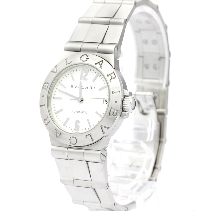 

Bvlgari White Stainless Steel Diagono Lcv29S Women's Wristwatch