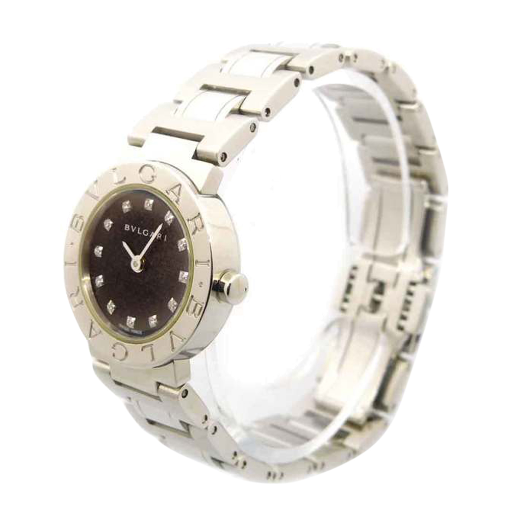 

Bvlgari Black Stainless Steel Diamond Bvlgari Bvlgari BB26SS Women's Wristwatch