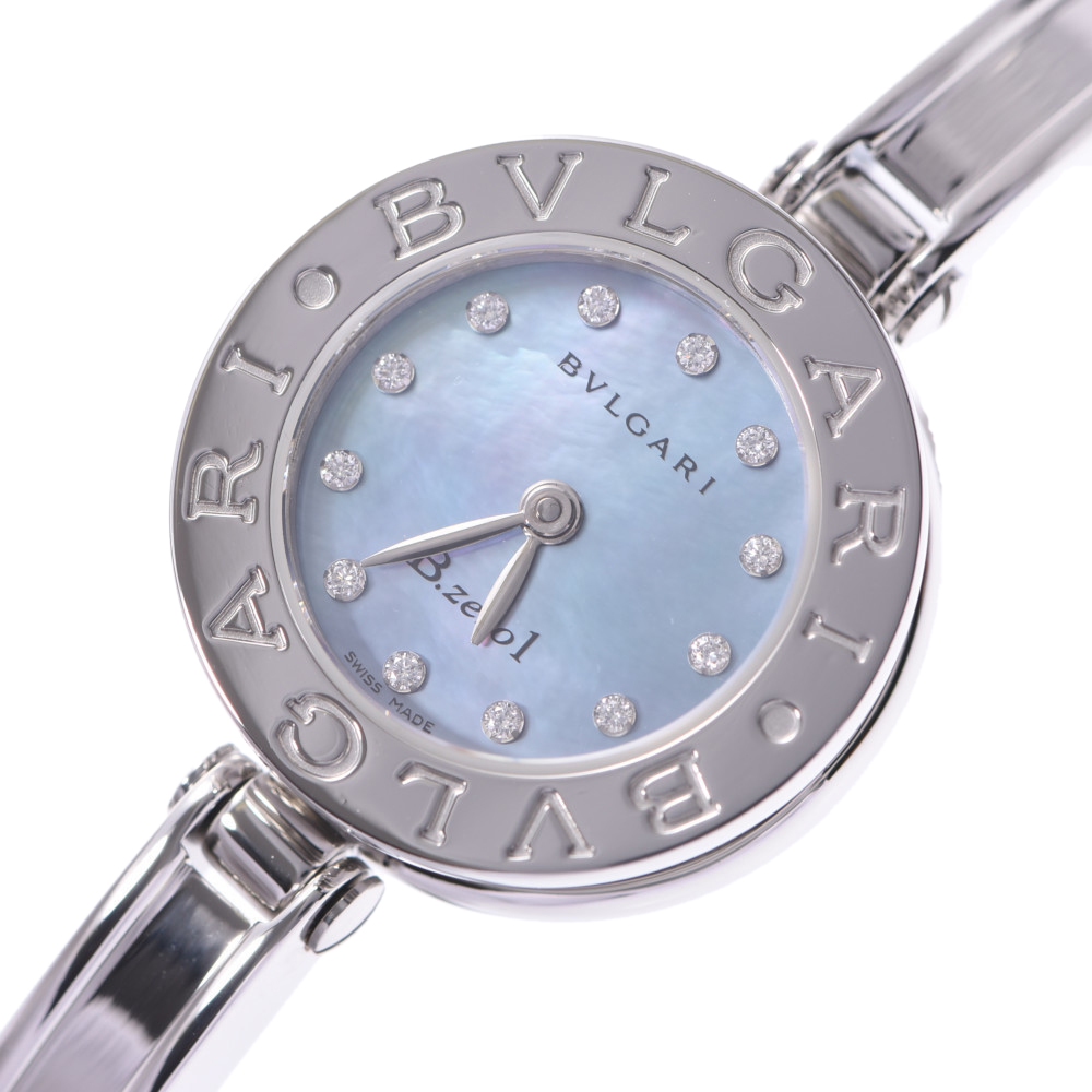 

Bvlgari Blue MOP Stainless Steel and Diamond B.zero