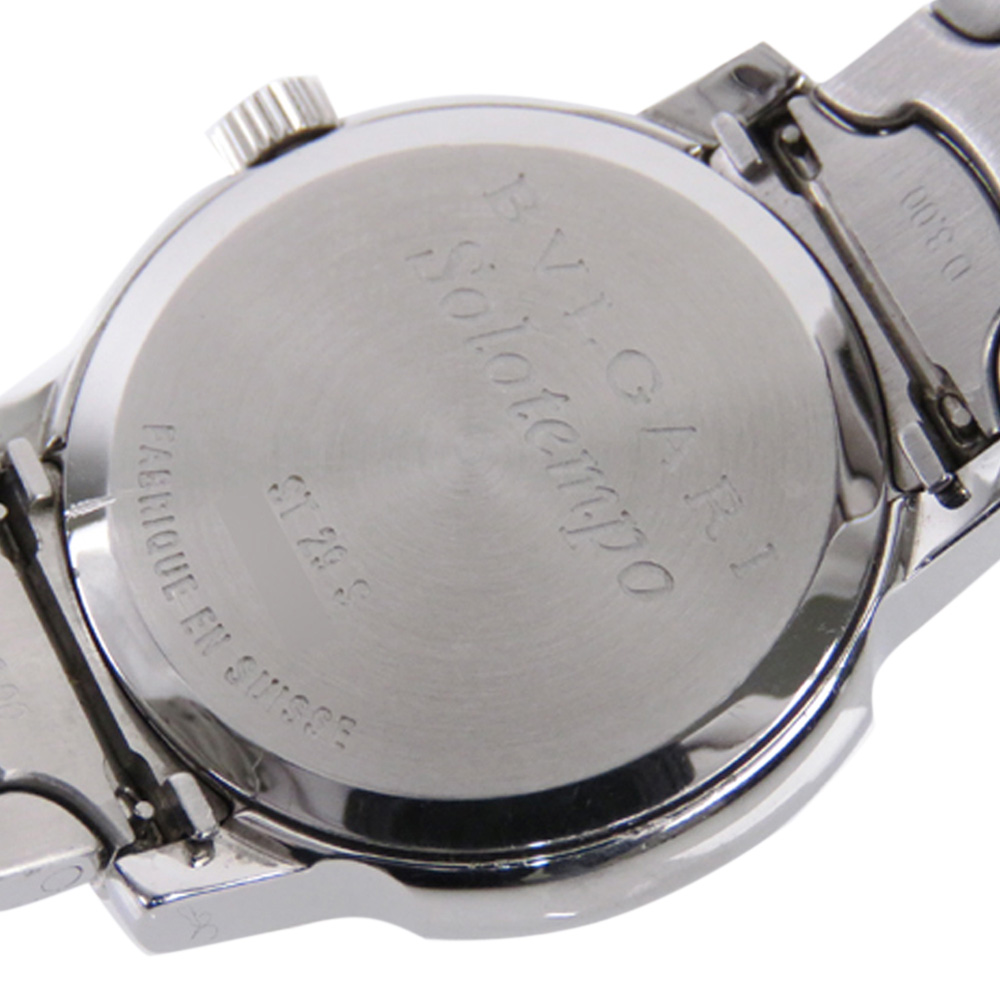 

Bvlgari Blue Stainless Steel Bvlgari Solotempo Women's Wristwatch