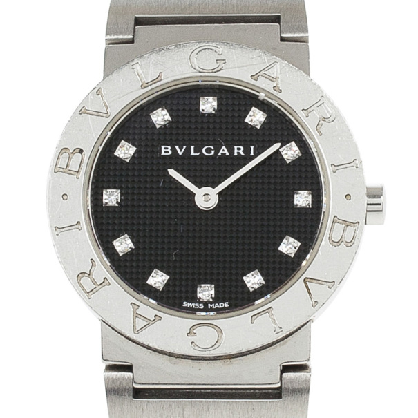 Bvlgari Black B-Zero1 Diamond SS Womens Watch 26 MM