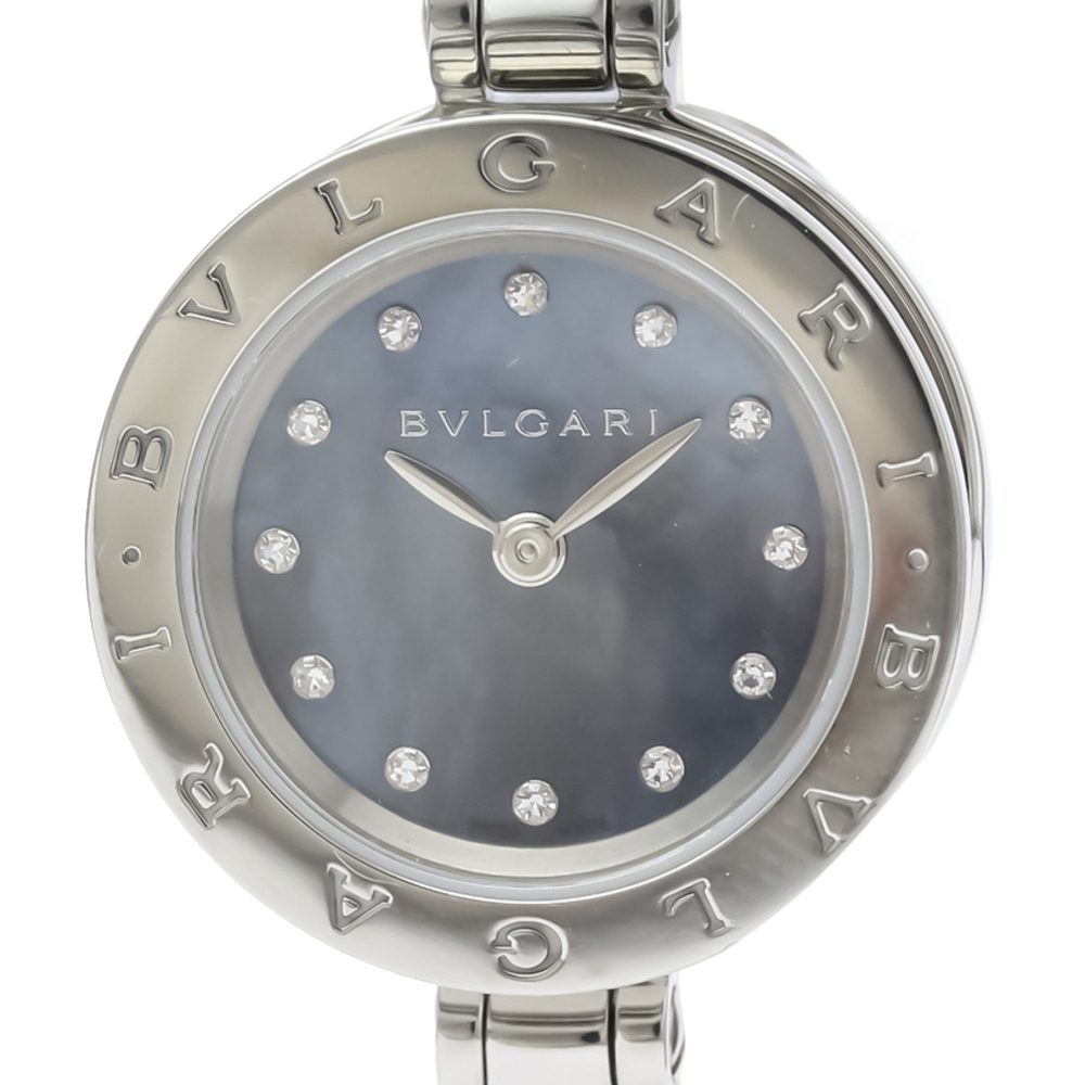 

Bvlgari Blue MOP Diamonds Stainless Steel B-Zero1 Quartz BZ23S Women's Wristwatch