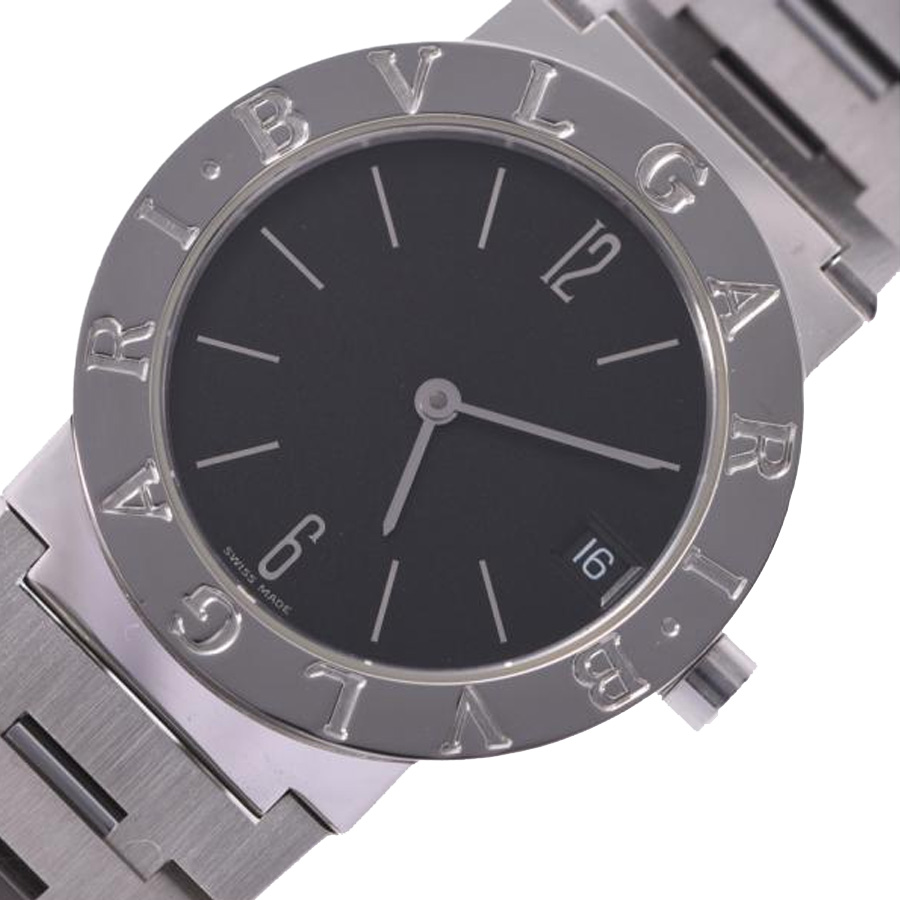 

Bvlgari Black Stainless Steel Diagono BB30SS Women's Wristwatch