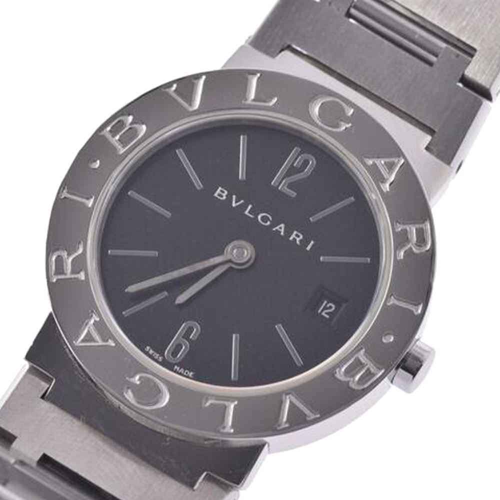 

Bvlgari Black Stainless Steel Diagono BB26 Quartz Women's Wristwatch